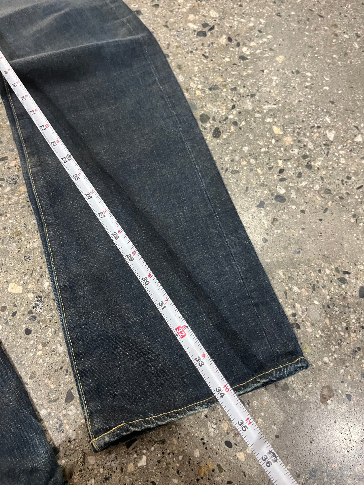 (34) Konzo Japanese Denim Straight Wash Jeans