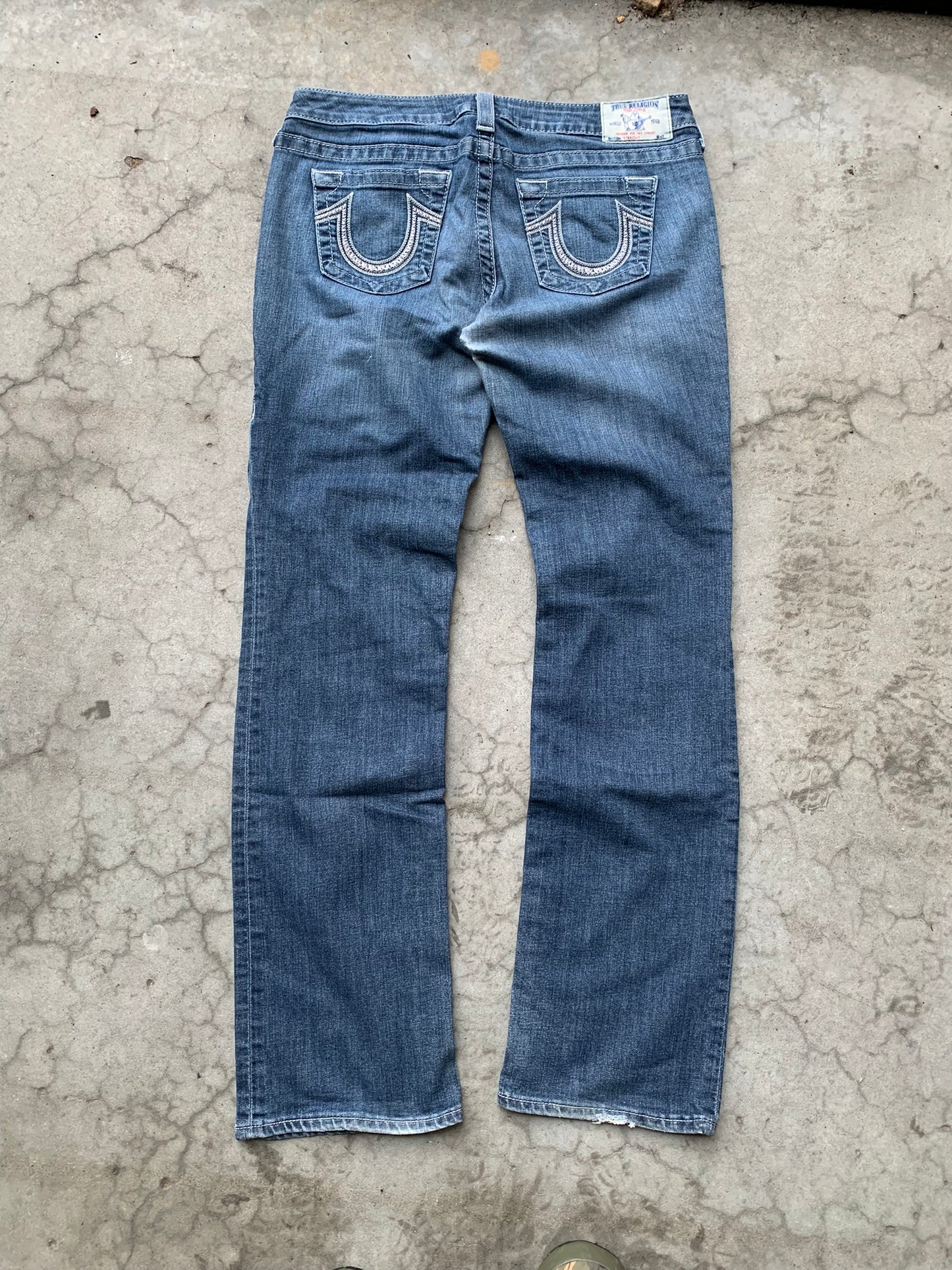 (32”) True Religion Straight Leg Denim