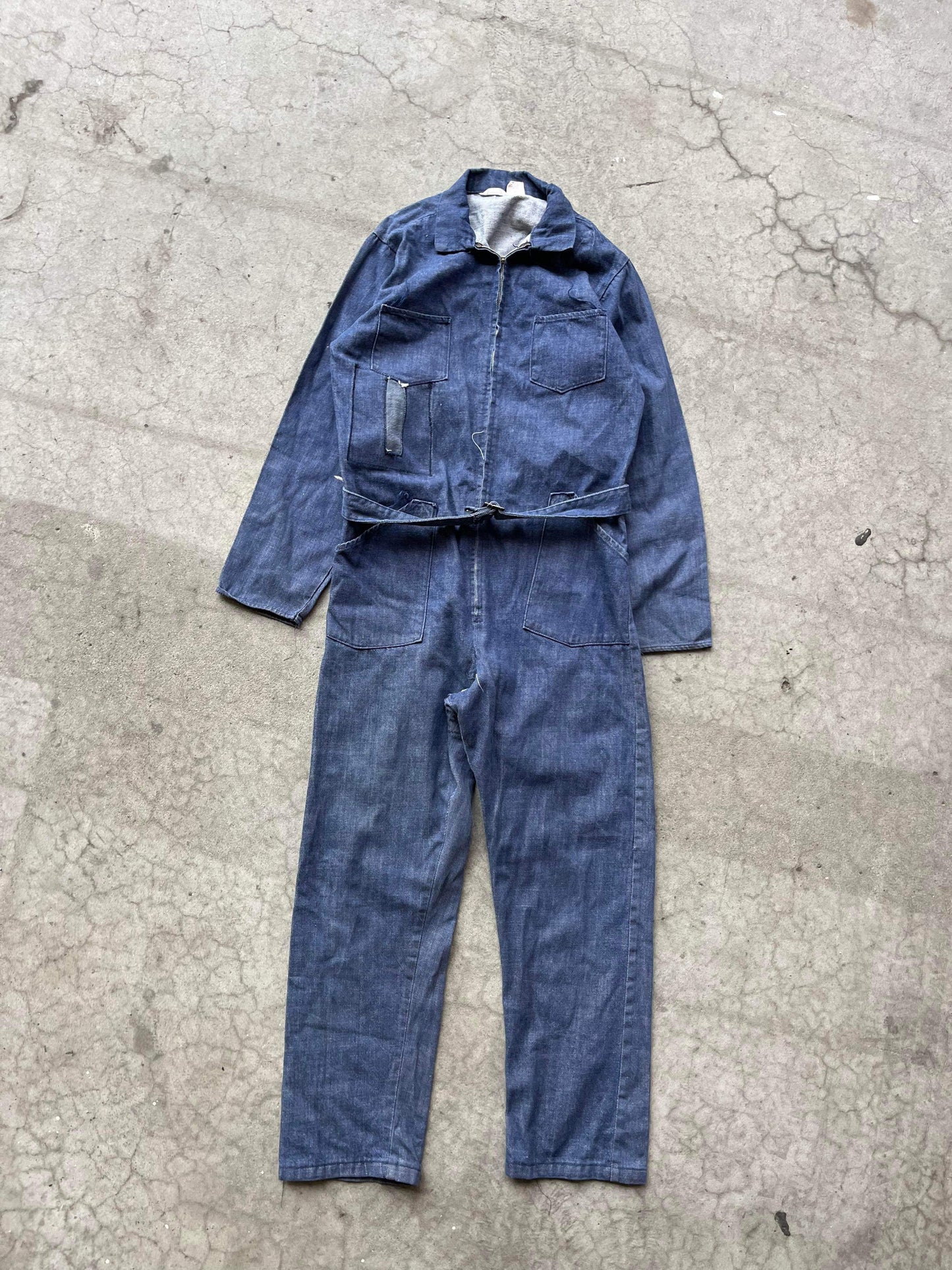 (32”) Vintage Denim Coveralls