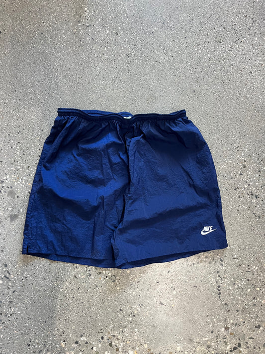 (W36”) 90s Nike Spell Out Nylon Shorts