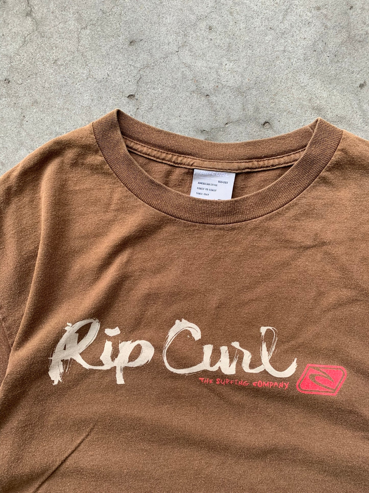 (M/L) Brown Ripcurl Y2K Tee