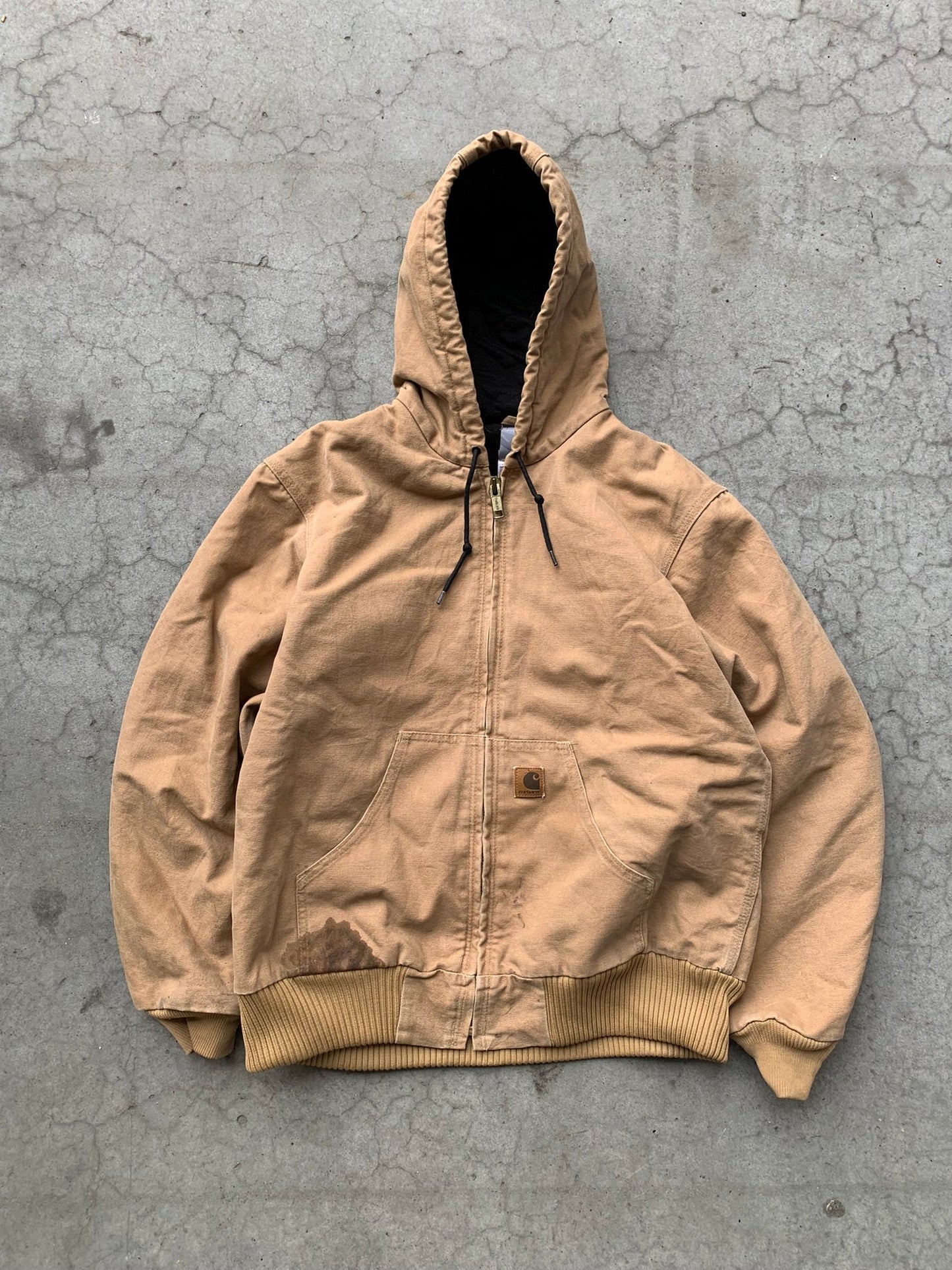 (M/L) Carhartt Tan Hooded Jacket