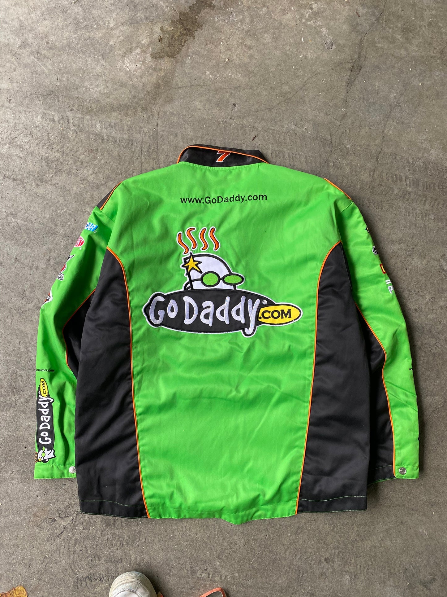 ~ (XL/2X) GoDaddy Chase Nascar Racing Jacket