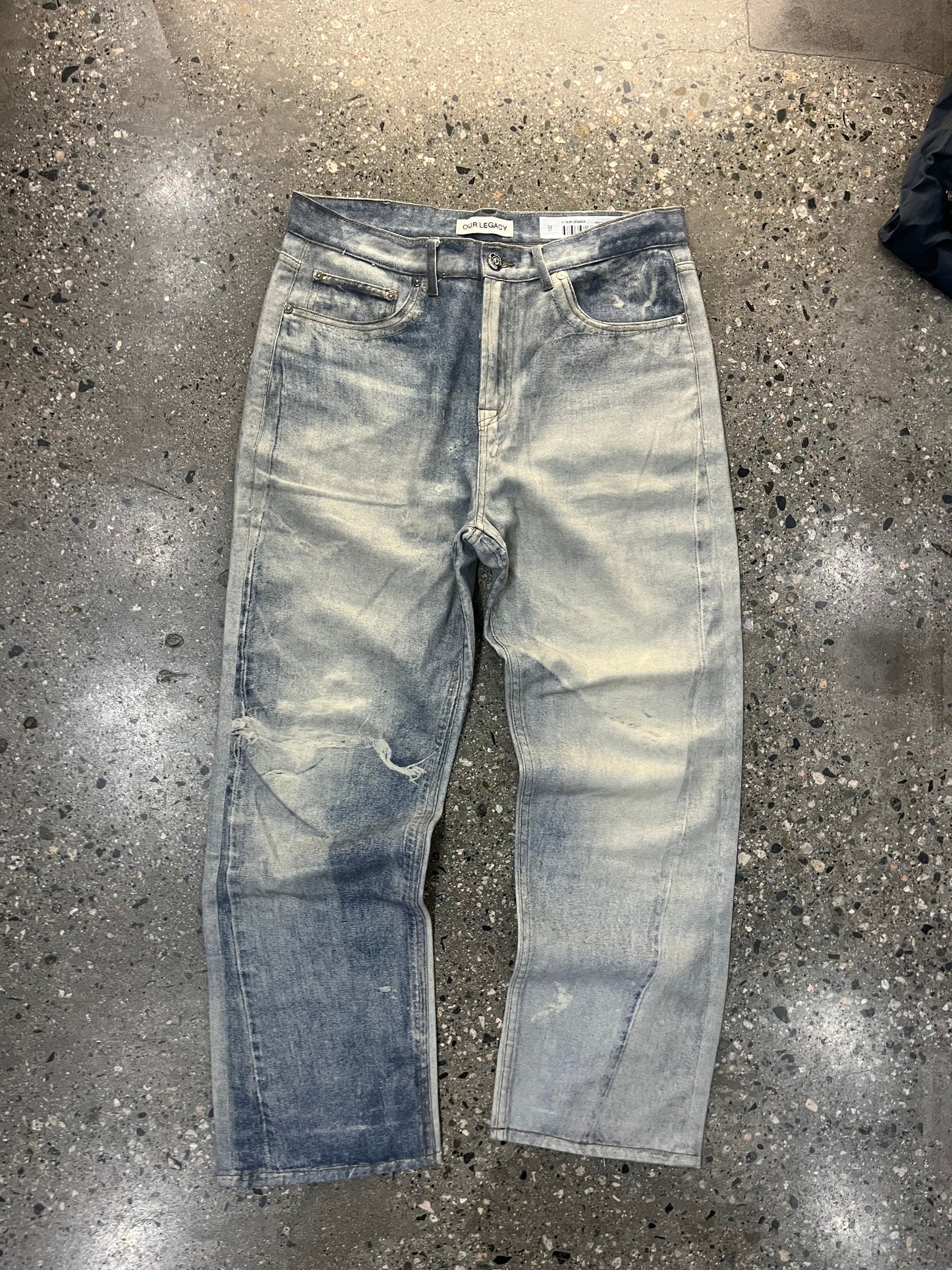 (32) Our Legacy Digi Wash Baggy Denim Jeans (Boot)