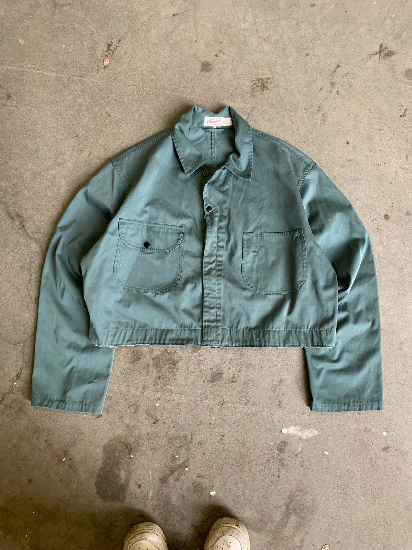 (S/M) Vintage Cropped Workwear Jacket