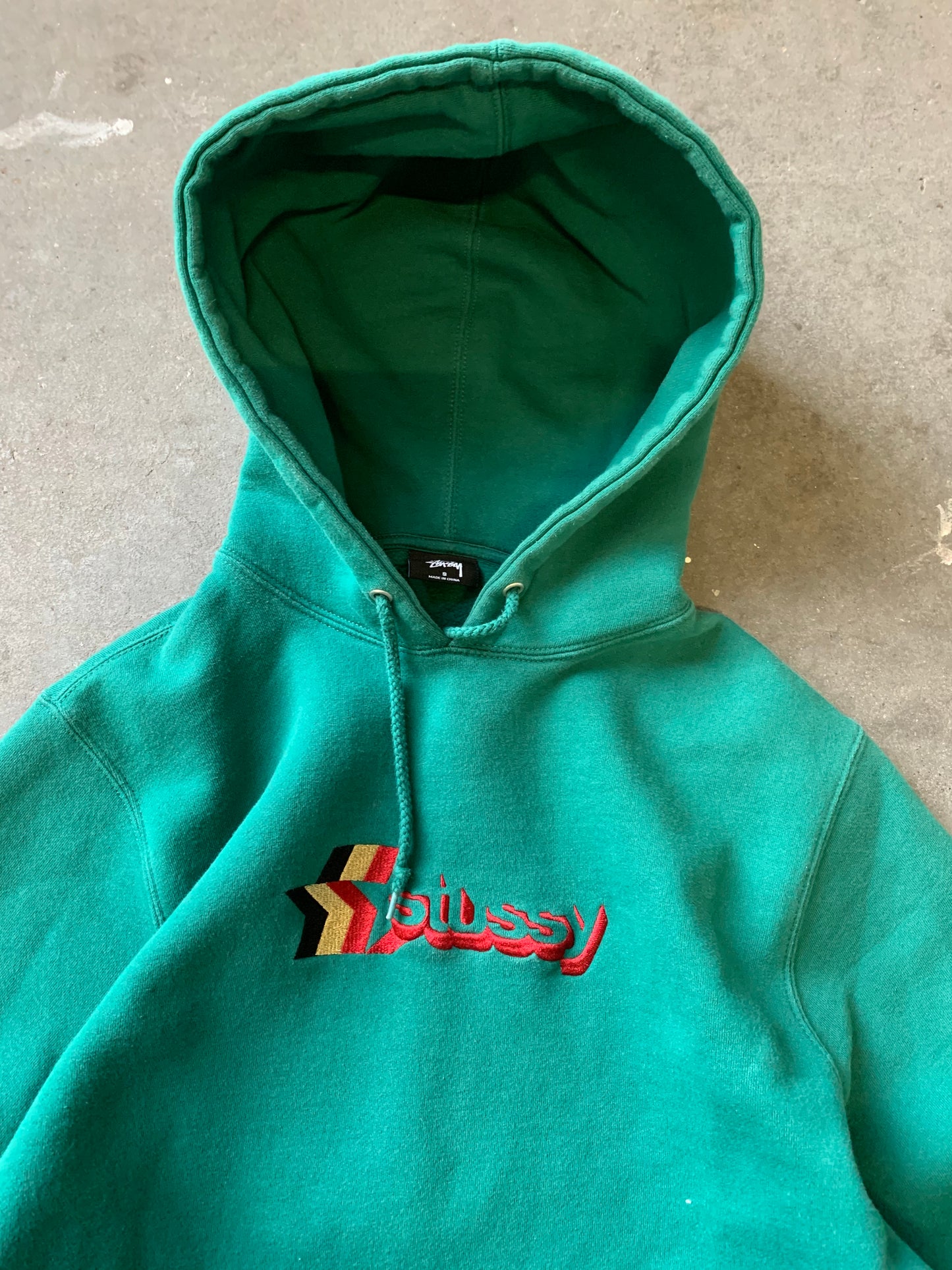 (S) Stussy Star Teal Hoodie