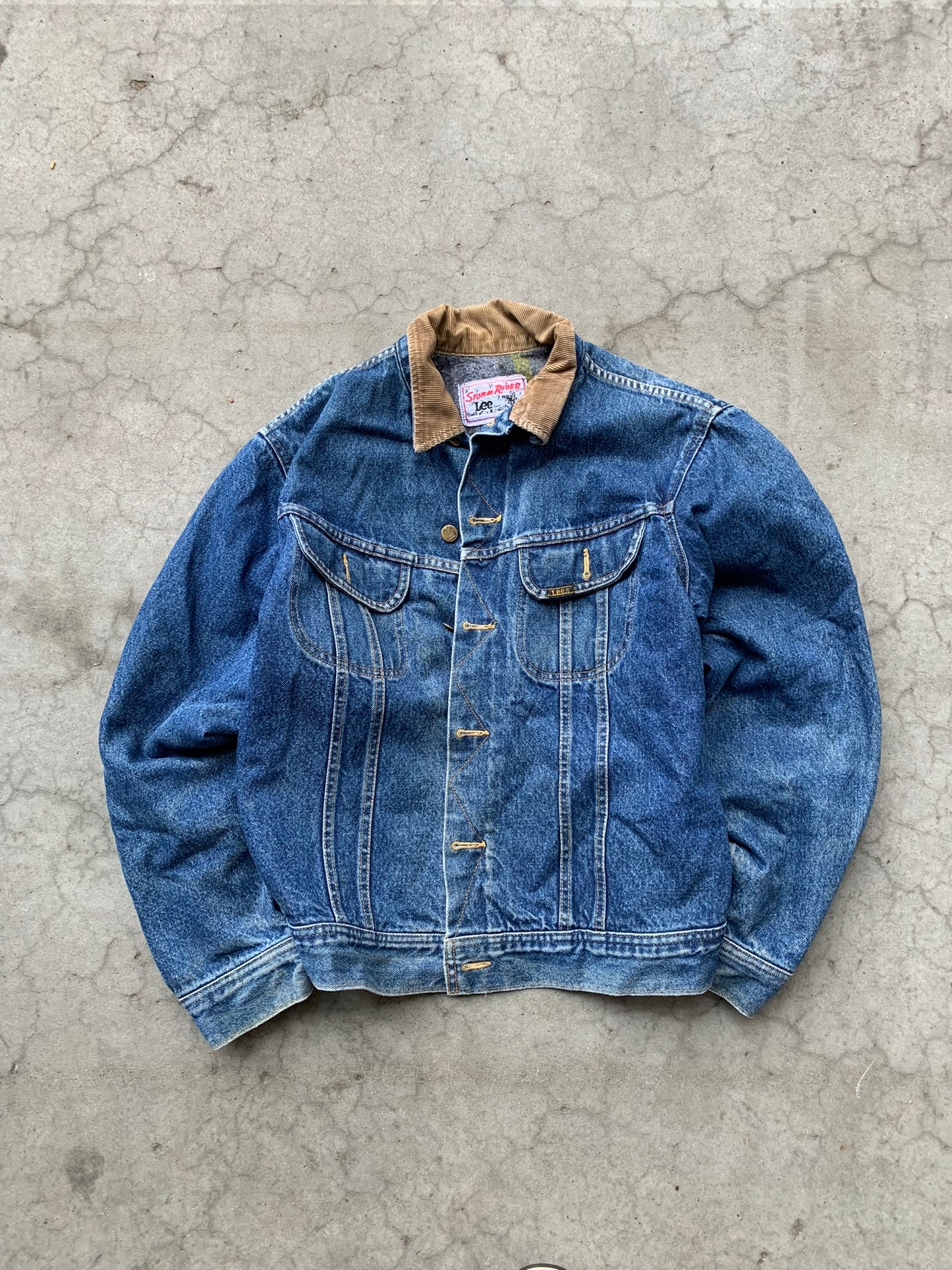 (XS/S) 90’s Lee Stormrider Denim Jkt