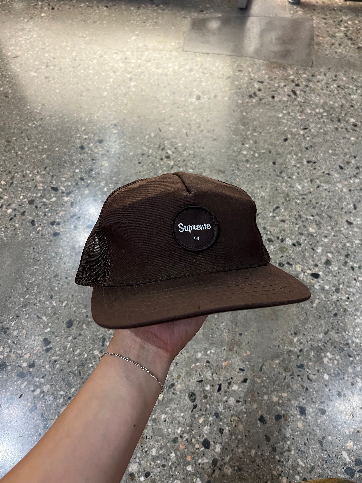 90's Supreme Logo Patch Snapback Hat