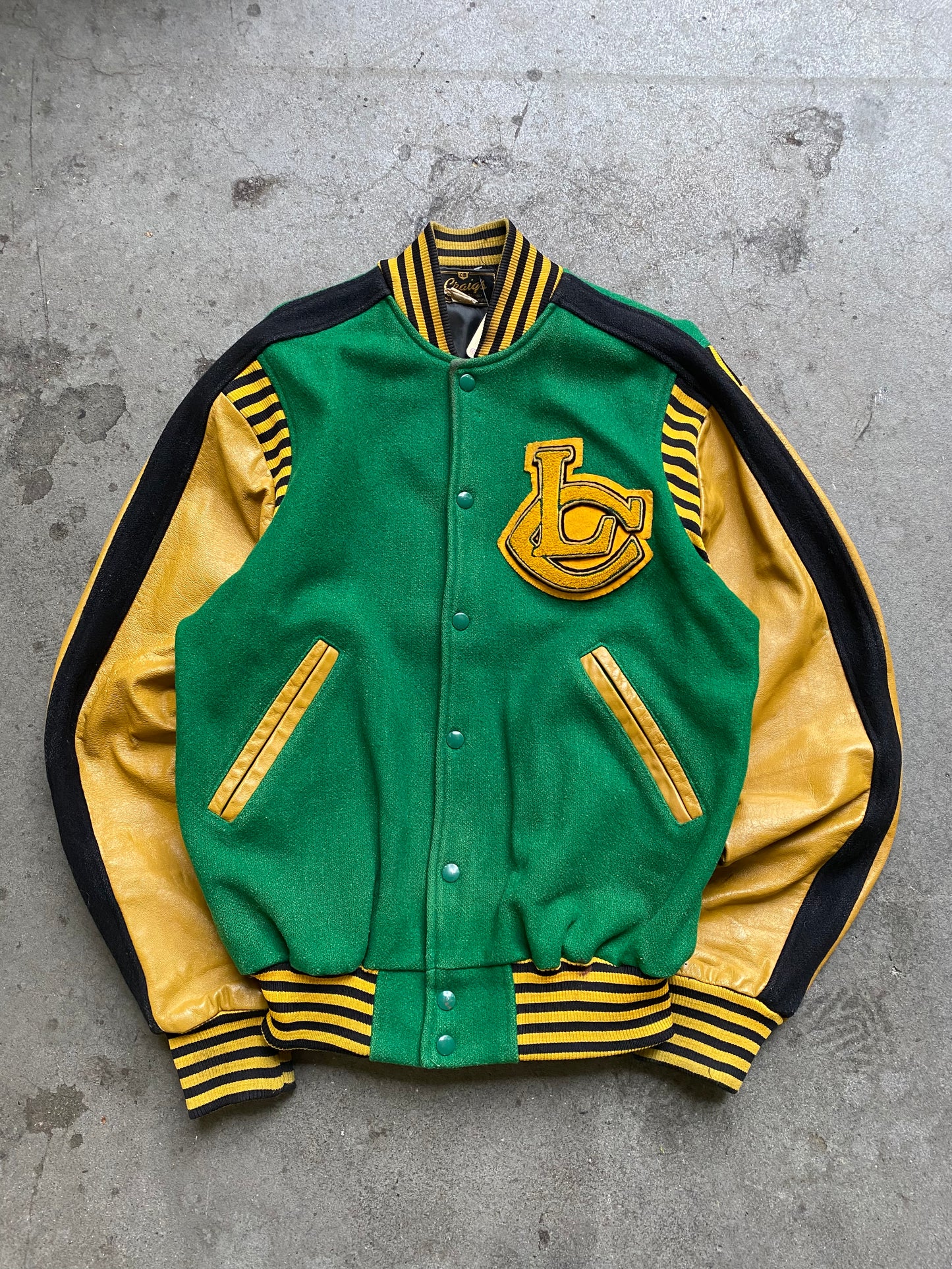 (M/L) 80s LC Varsity Jacket