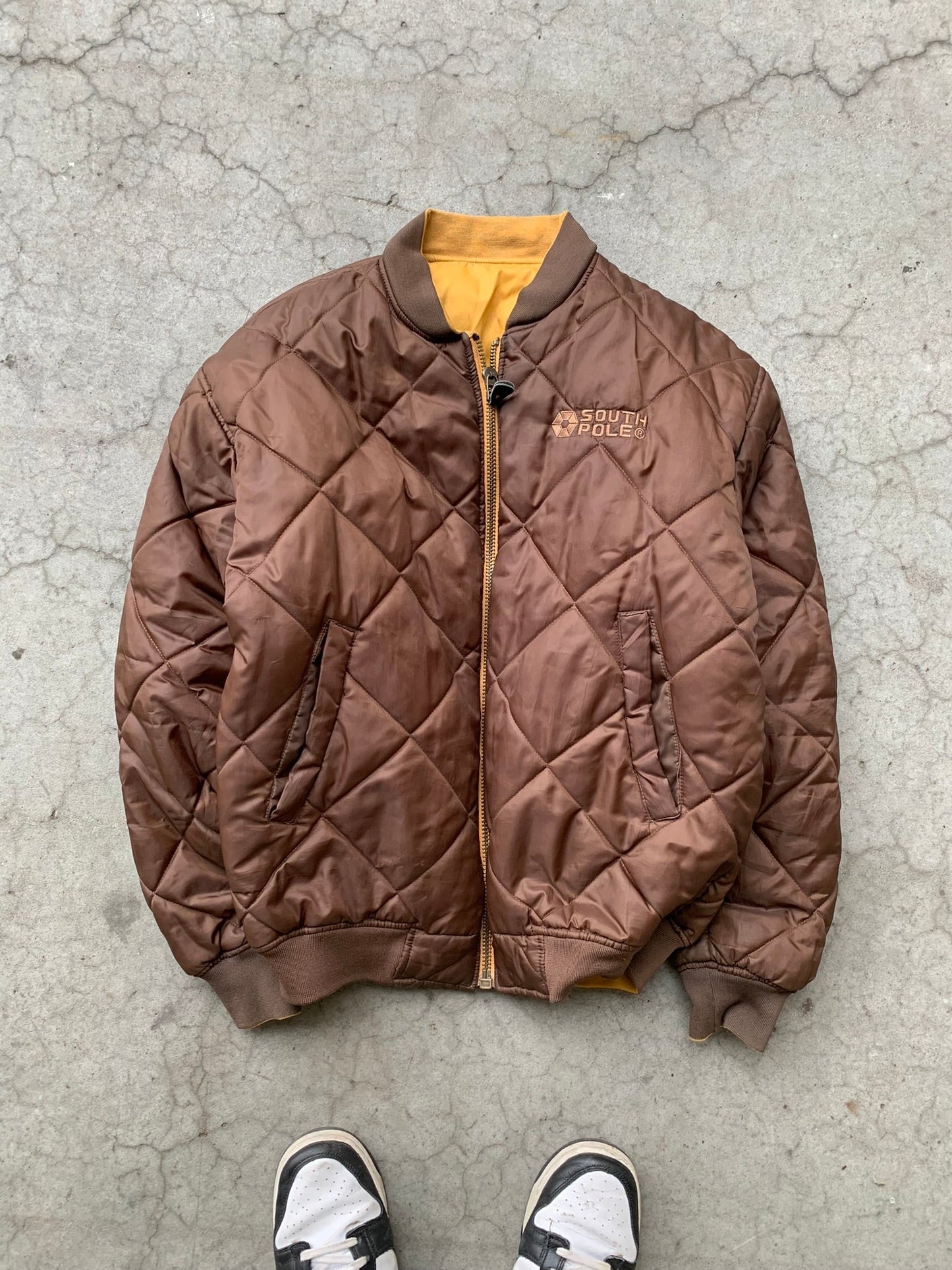 (L) Vintage Reversible SouthPole Bomber