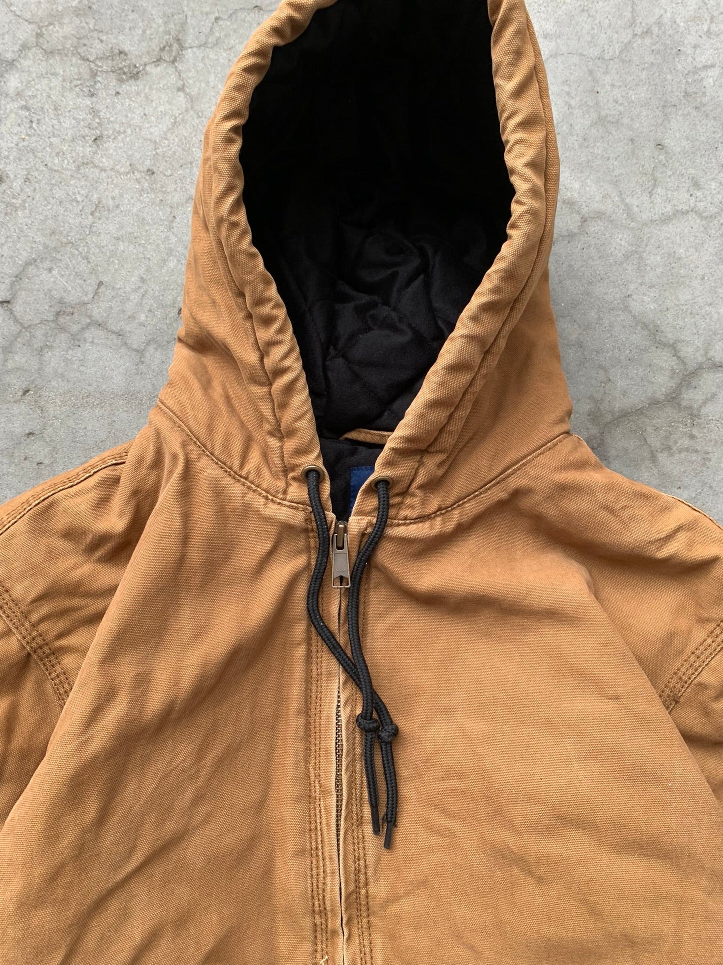 (L) Vintage Hooded Workwear Jacket