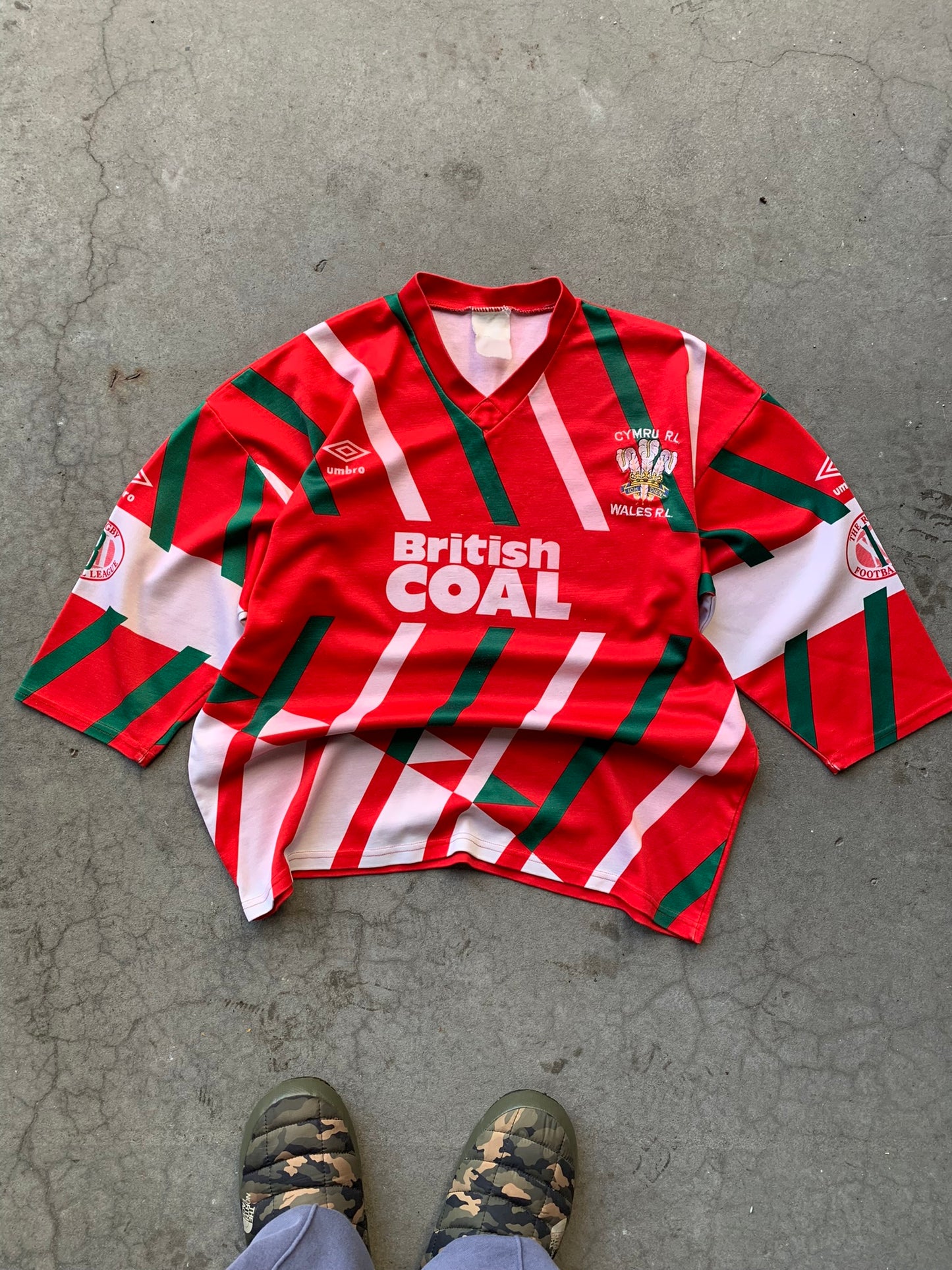 (M) 90’s Wales Rugby Kit