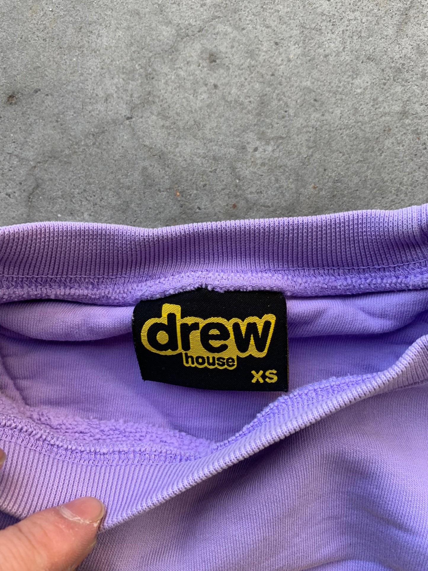 (XS/S) Drew Script Purple Crewneck