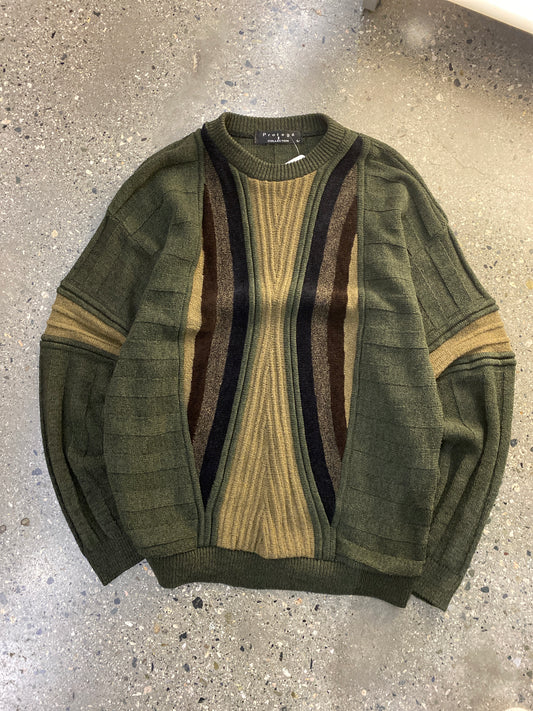 (L) Protege Earthtone 3D Coogi Style Knit