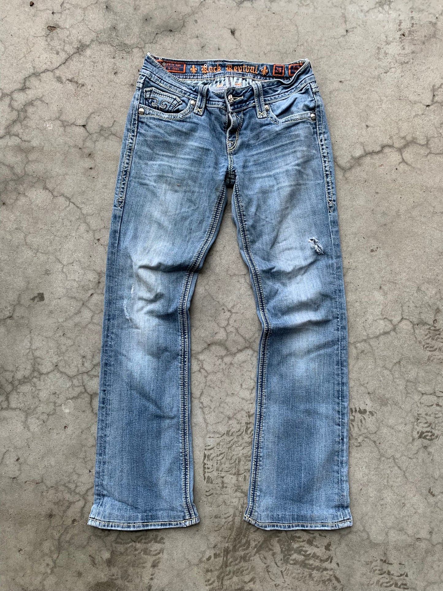 (29”) Rock Revival Y2K Denim