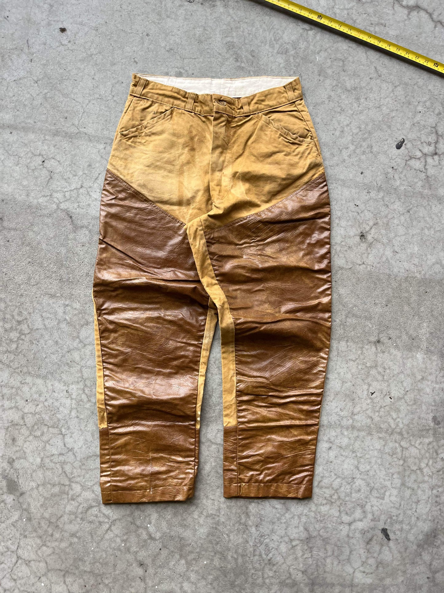 (30”) Vintage Custom Leather Doubleknees