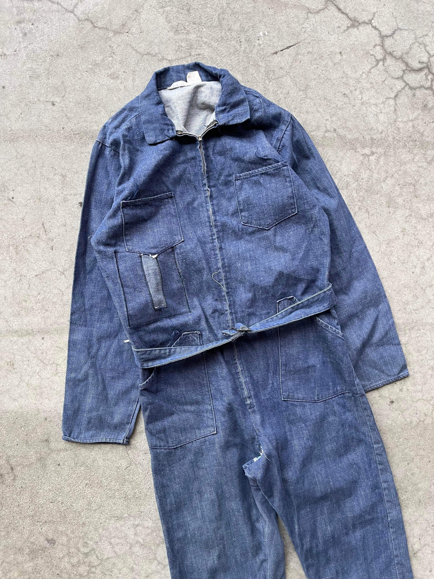 (32”) Vintage Denim Coveralls