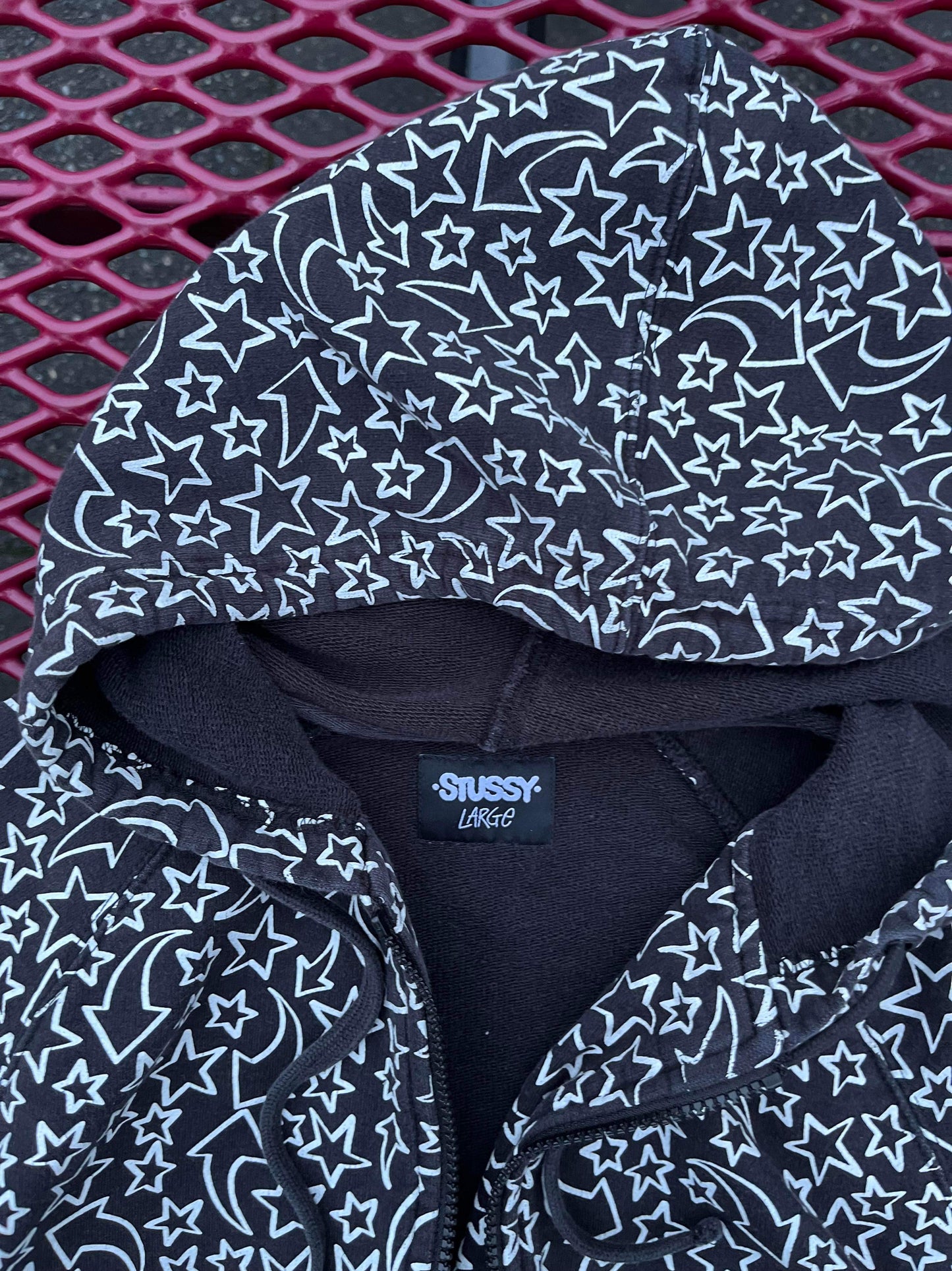 (L) Stussy AOP Japan Exclusive Zip Up