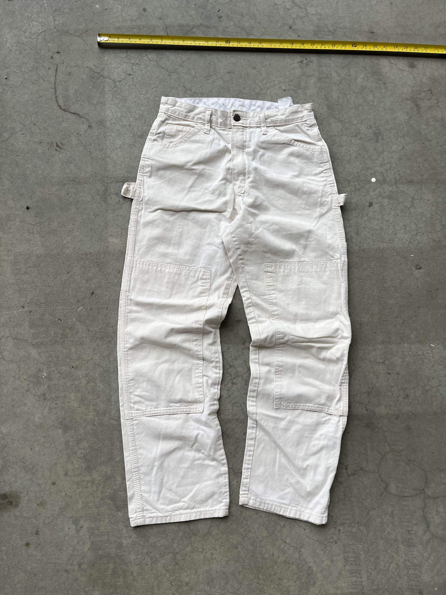 (28”) Dickies White Doubleknees