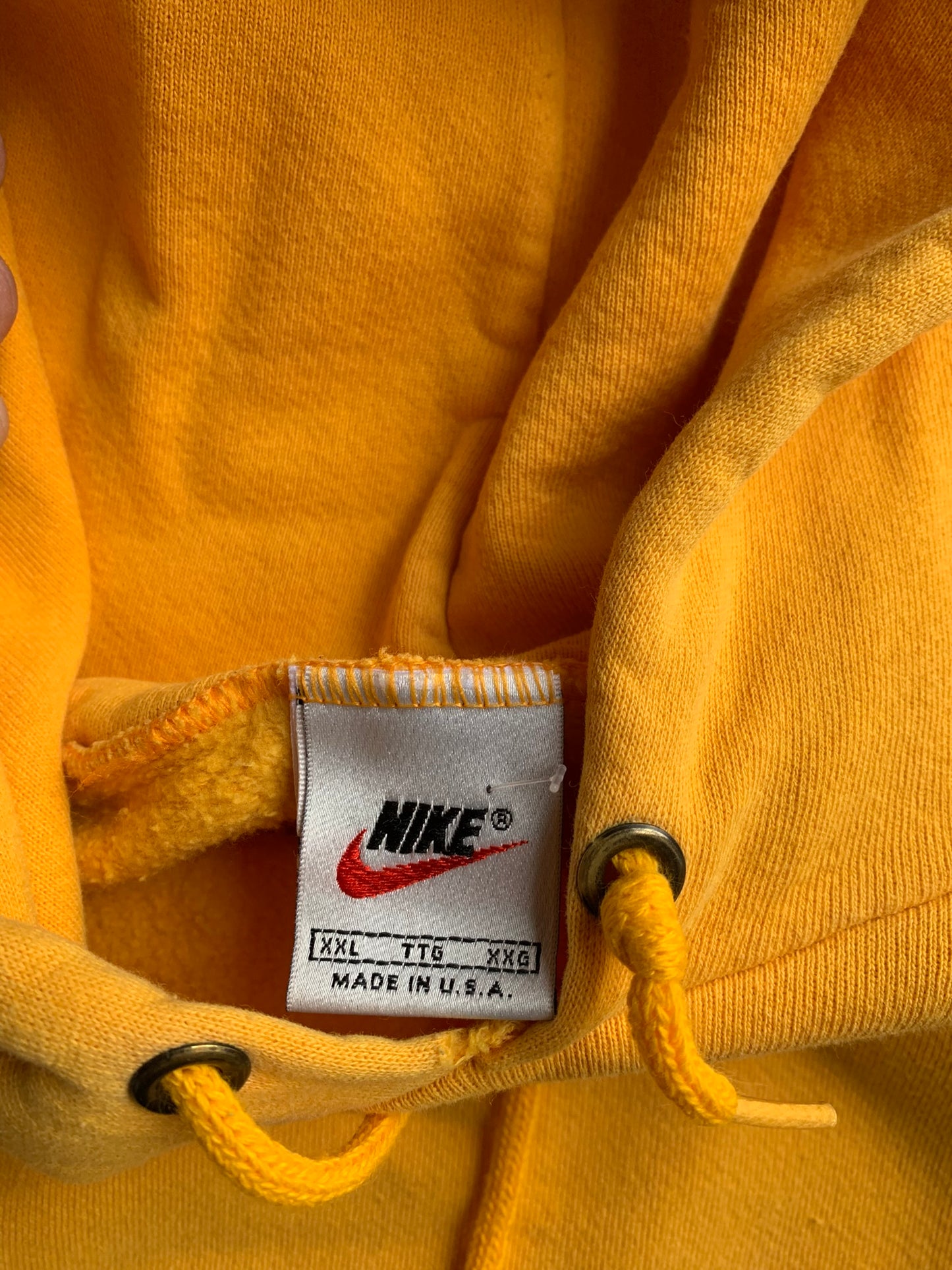 (2X) 90’s Nike Yellow Tonal Hoodie