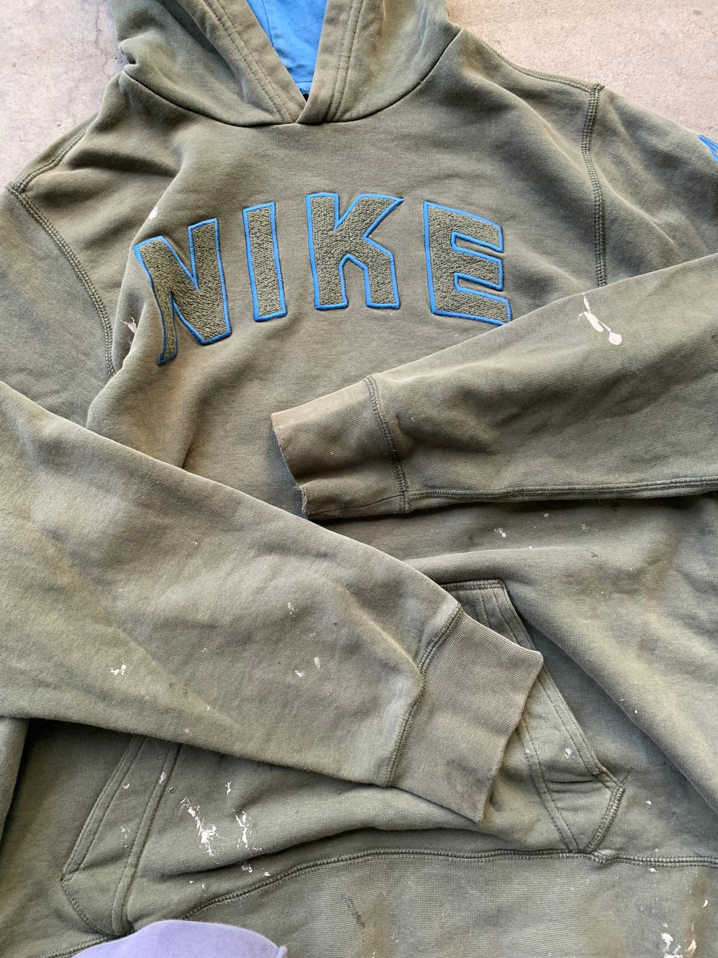 (S) Nike Splatter Script Hoodie