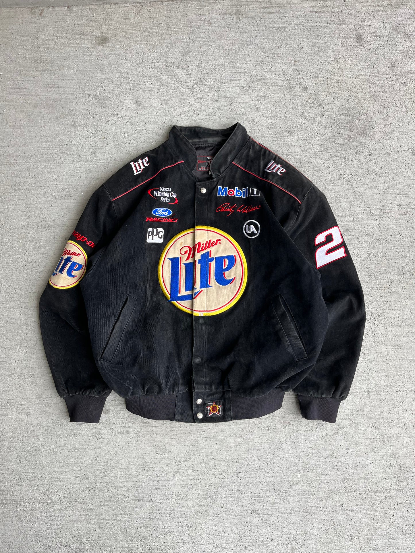 (L) 90s Miller Lite Racing Jacket