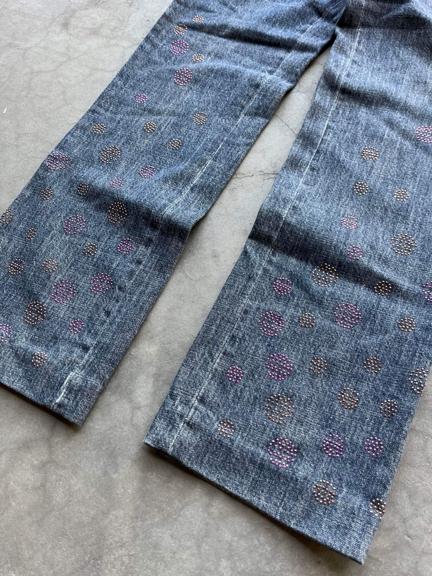 (27”) 80s Fendi Bedazzle Denim