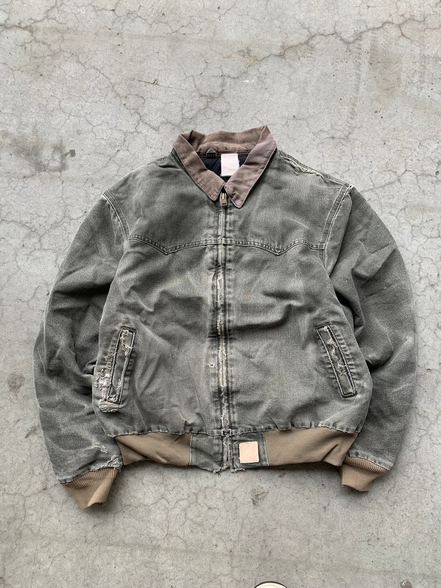 (2X) 90’s Moss Green Carhartt Santa Fe Jkt