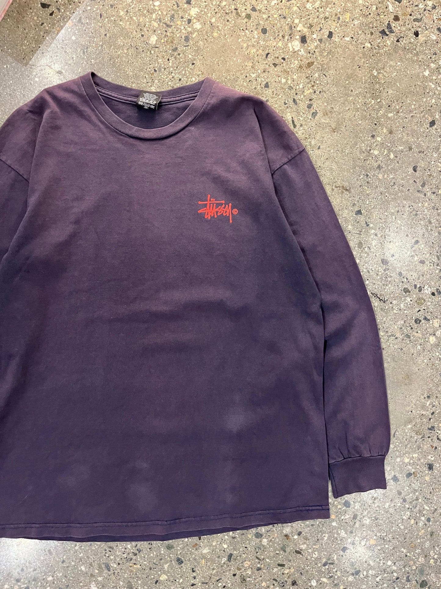 (L) Stussy Small Script Sunfaded LS