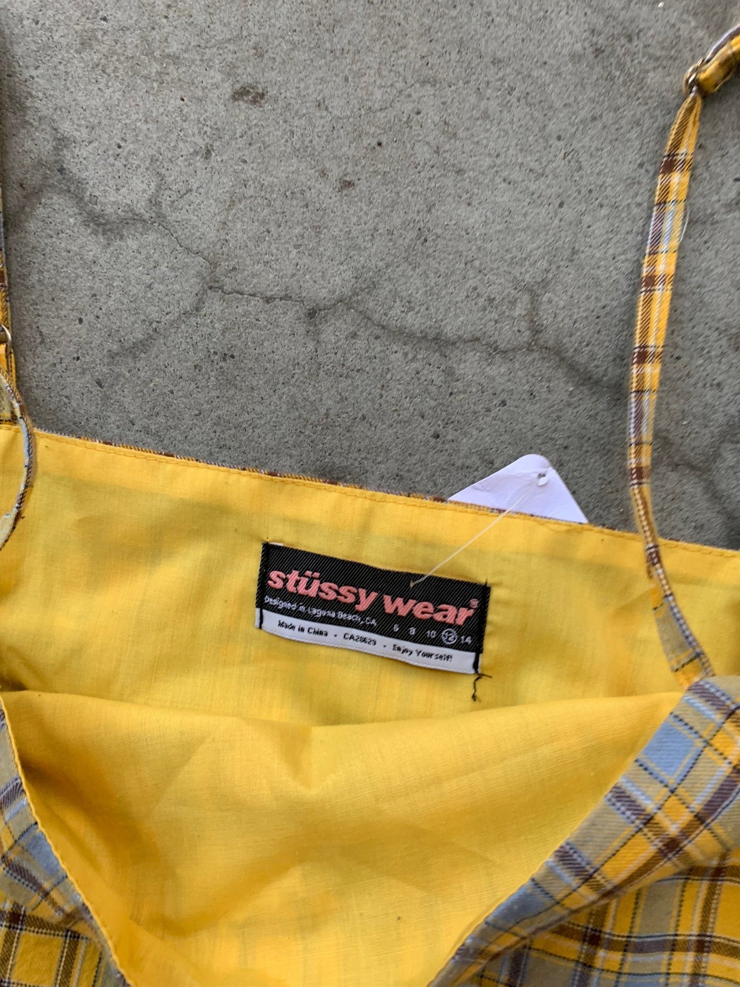 (L) Stussy Plaid Dress