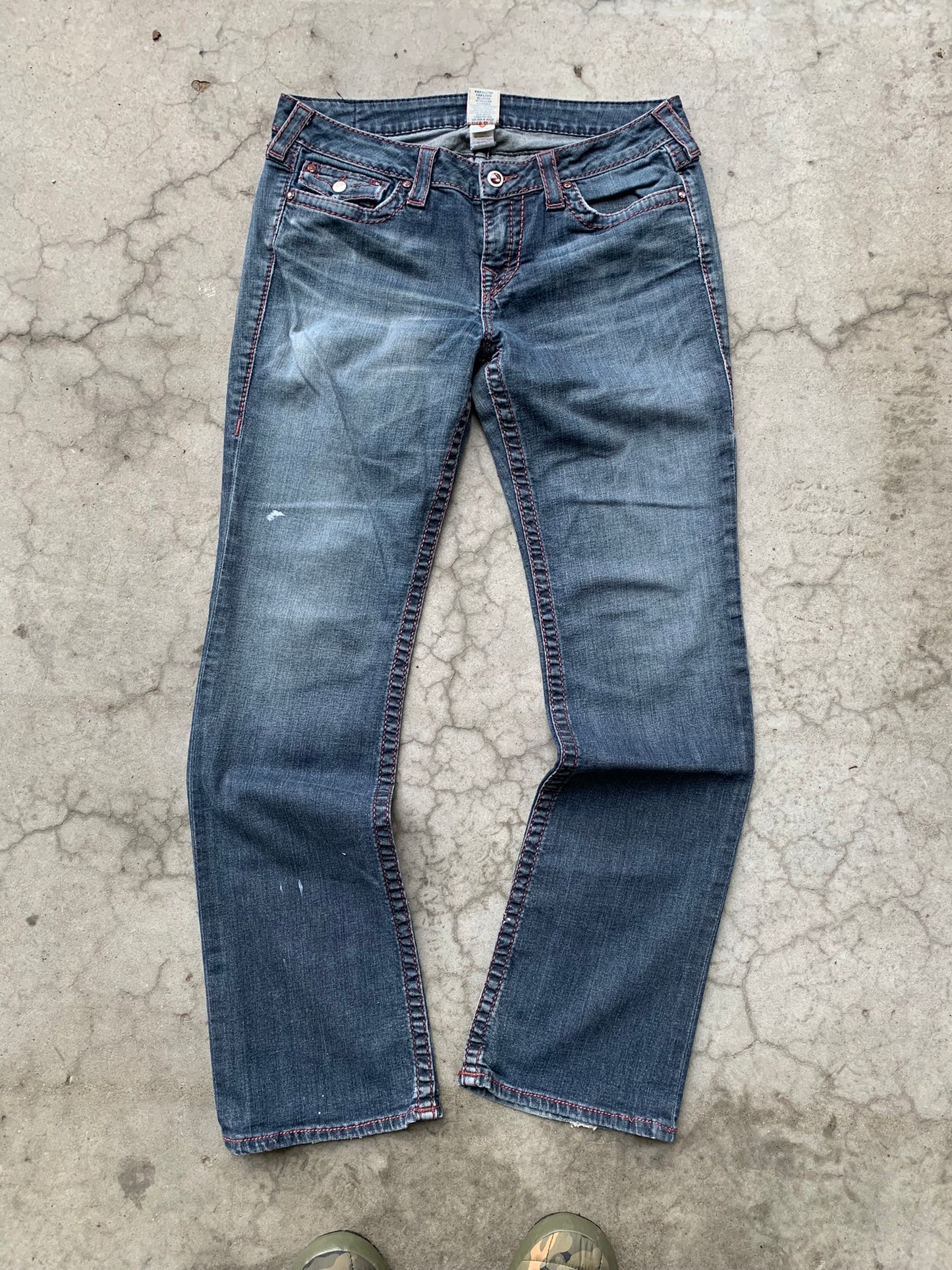 (32”) True Religion Bootcut Contrast