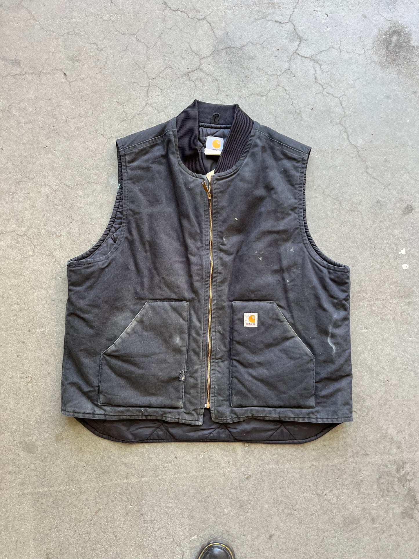 (XL) Vintage Carhartt Vest Black
