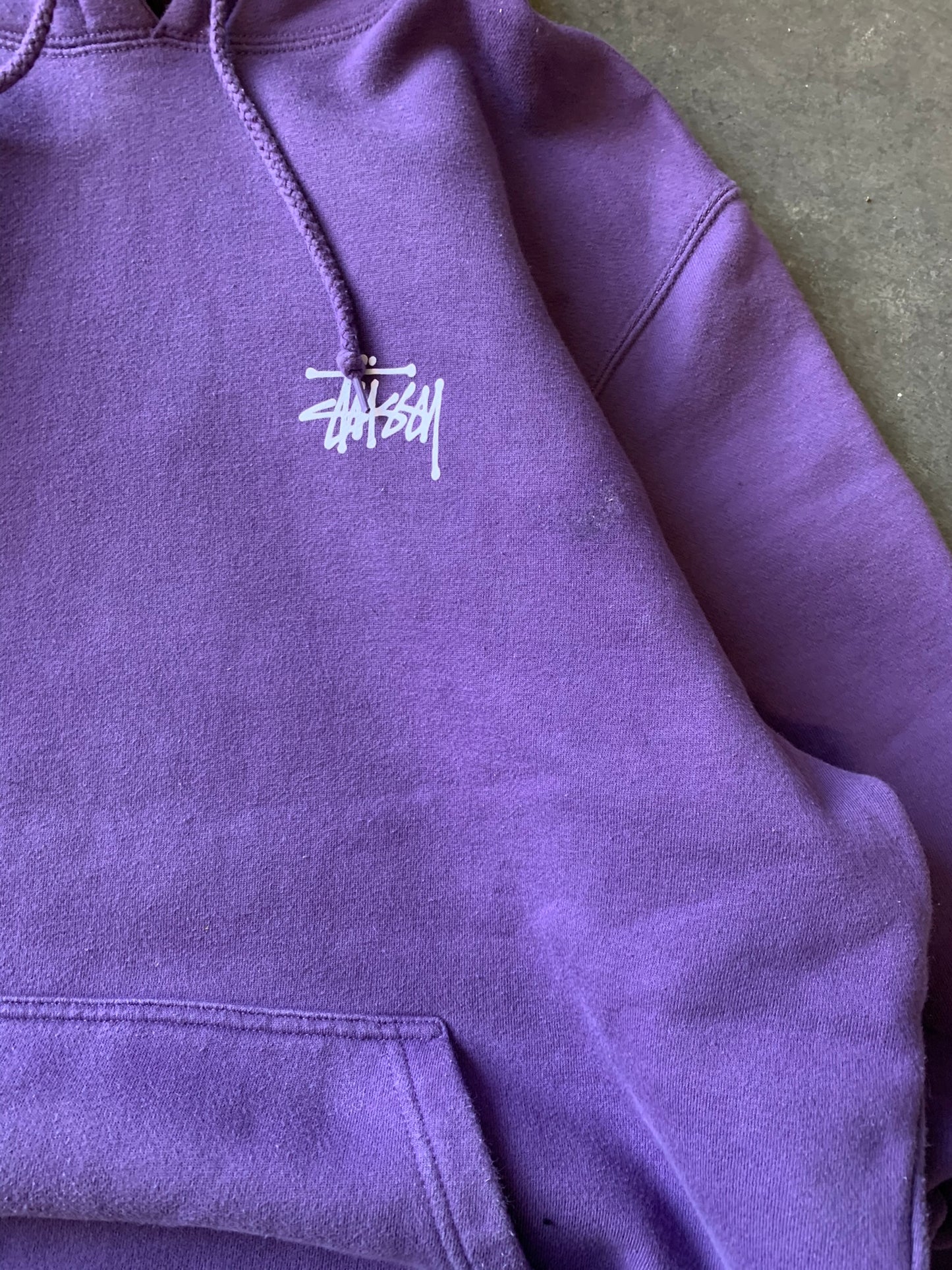 (M/L) Stussy Grape Script Hoodie