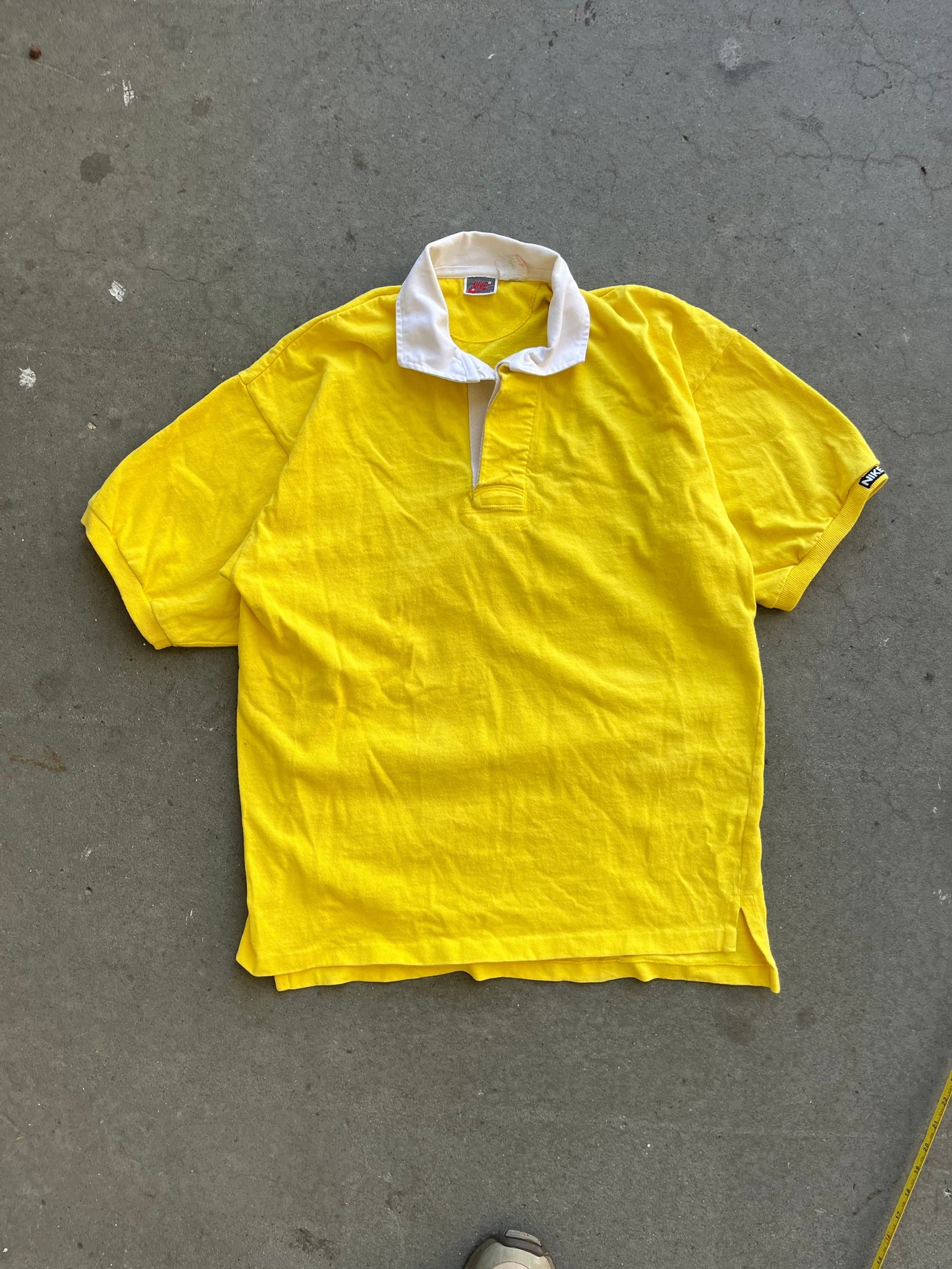 (M) 80s Nike Yellow Polo ~