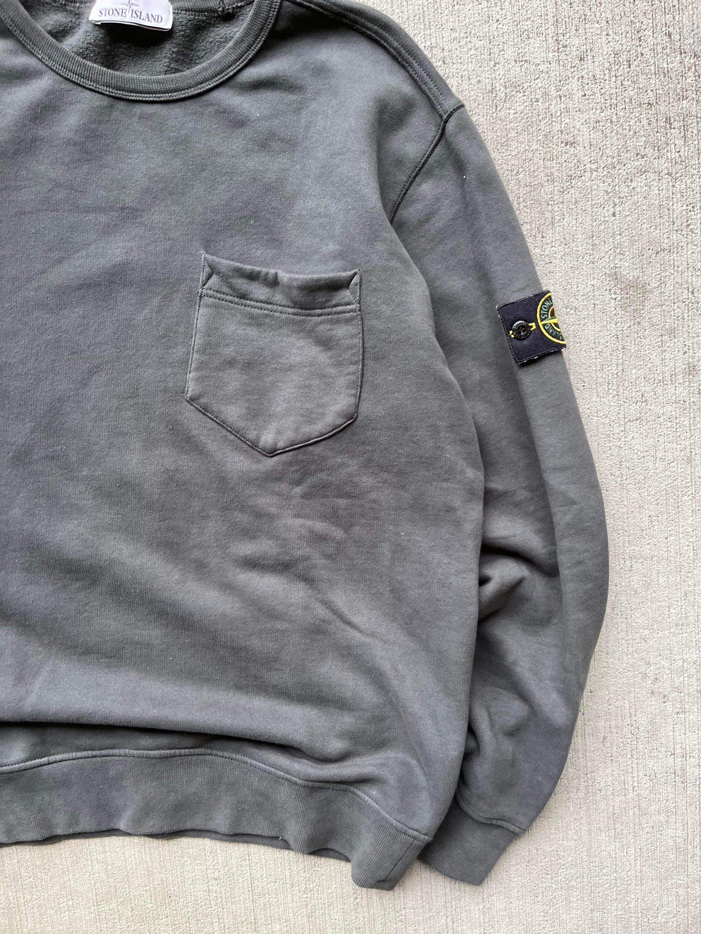 (XL) Sunfaded Stone Island Crewneck