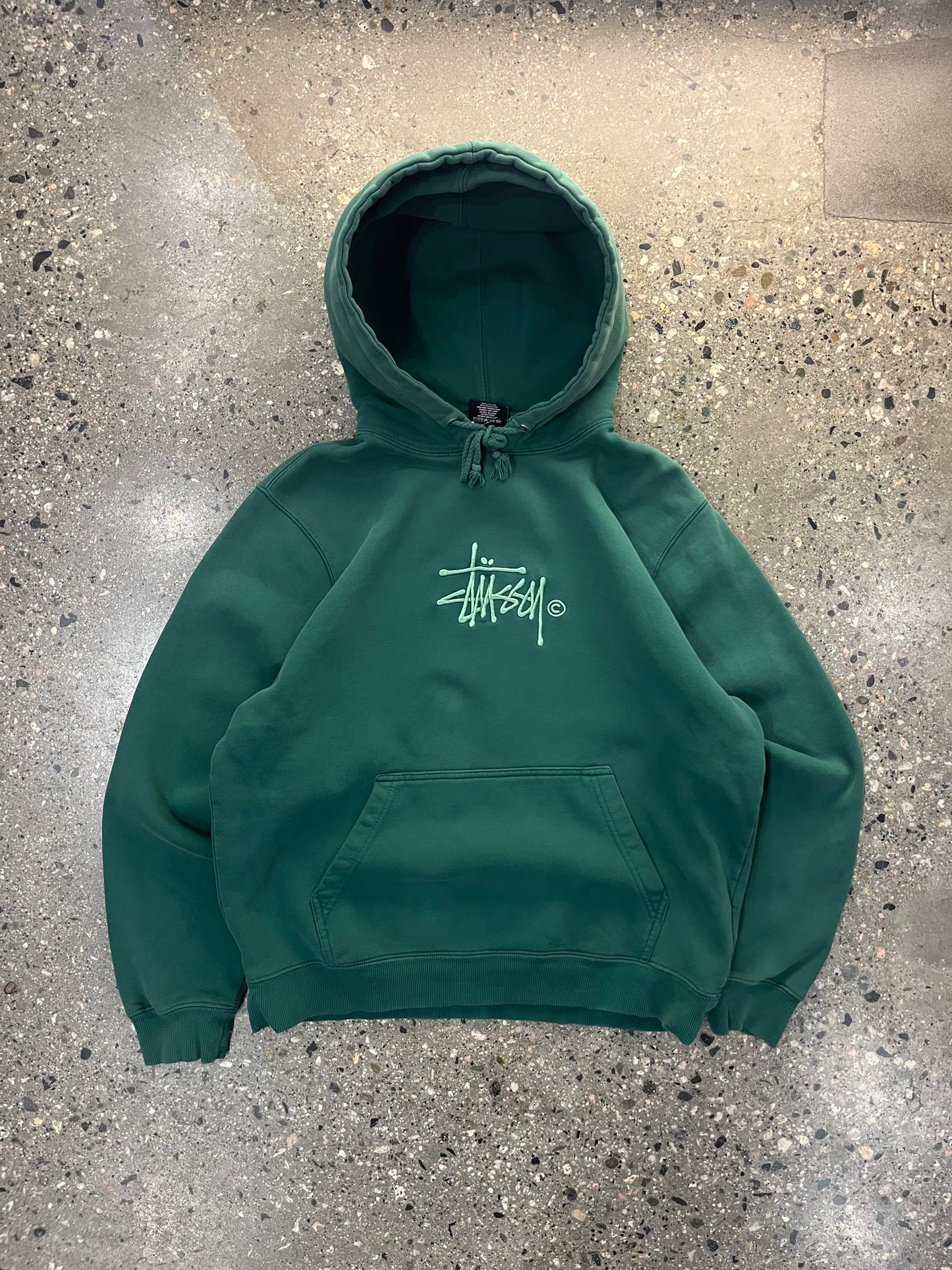 (S) Stussy forest green hoodie