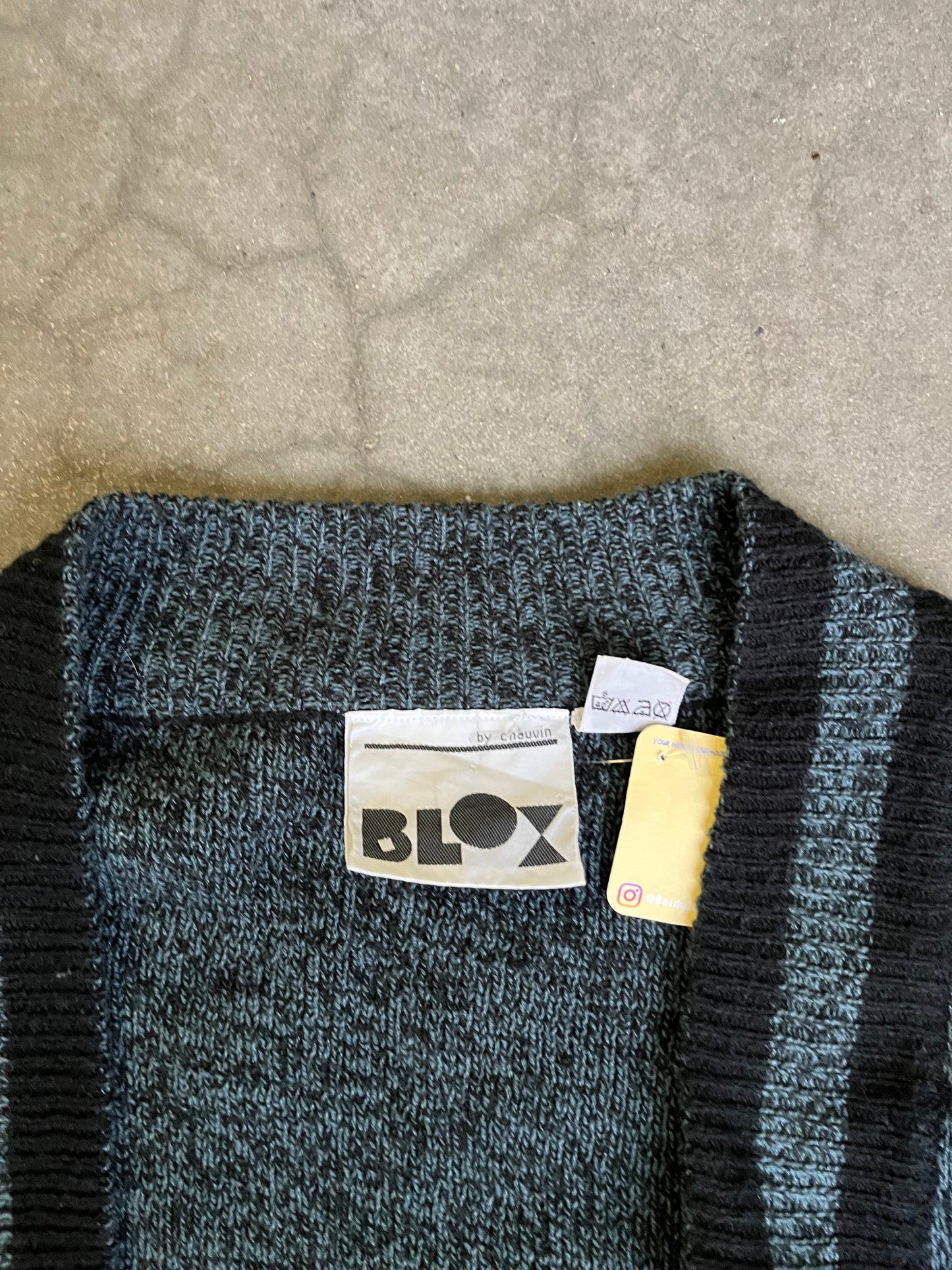 (M/L) 90s Blox Cardigan Knit