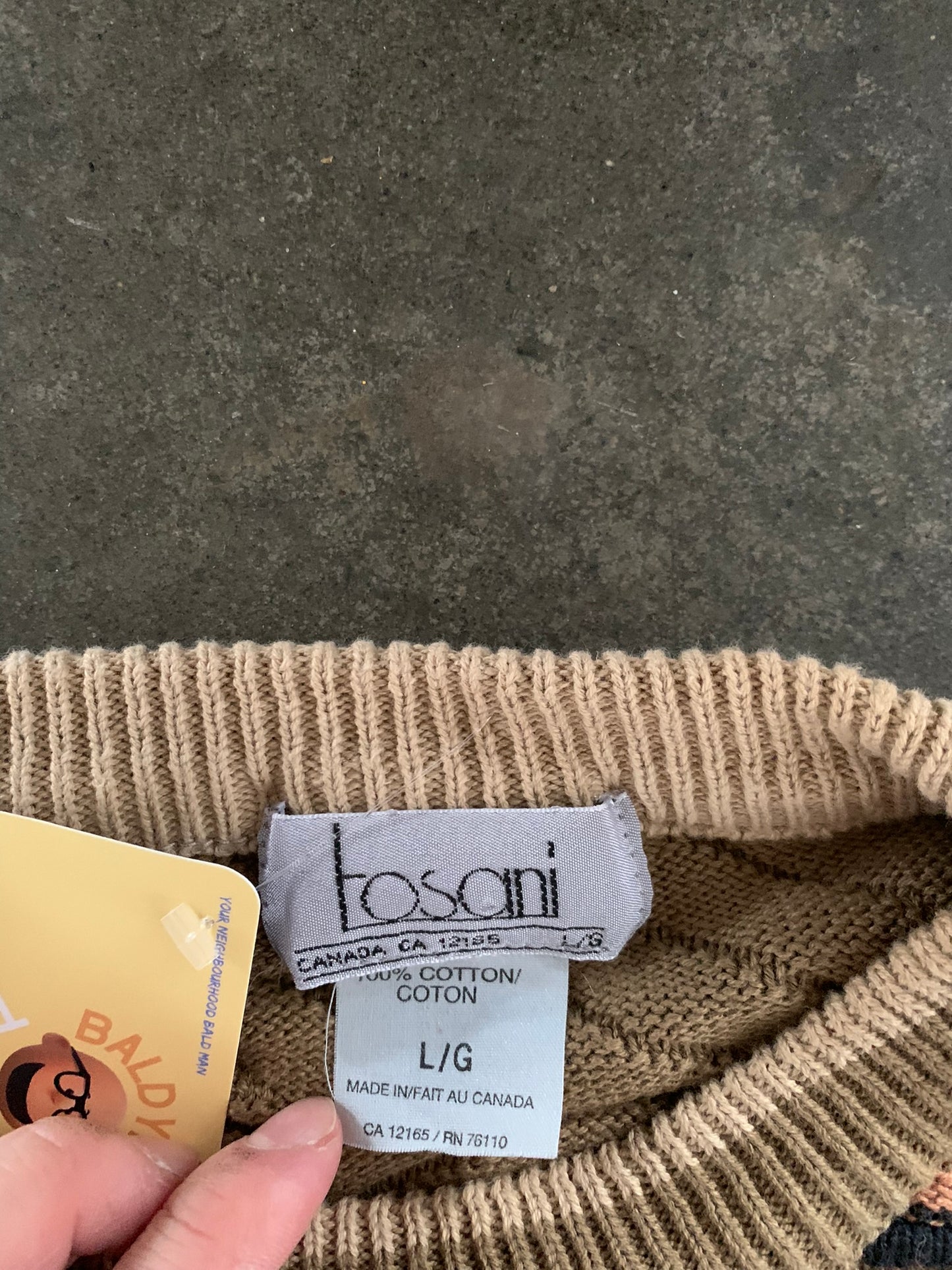 (L/XL) 90’s Tosani Textured Coogi Style Knit