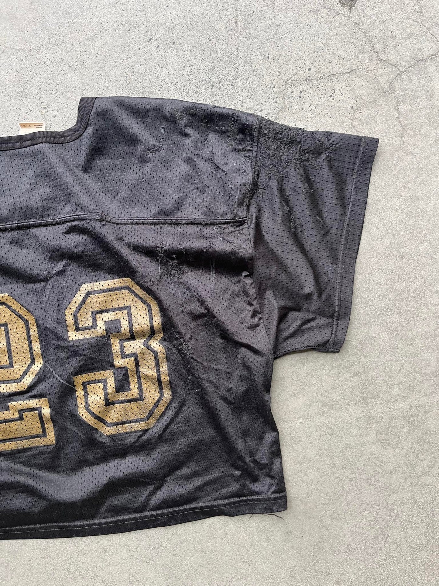 (S) Vintage Cropped Football Jersey