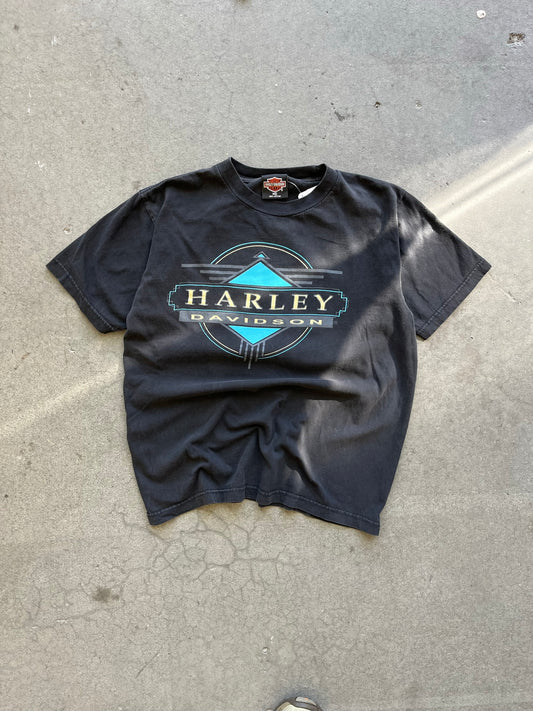 (M) 90s Harley Davidson Emblem Tee