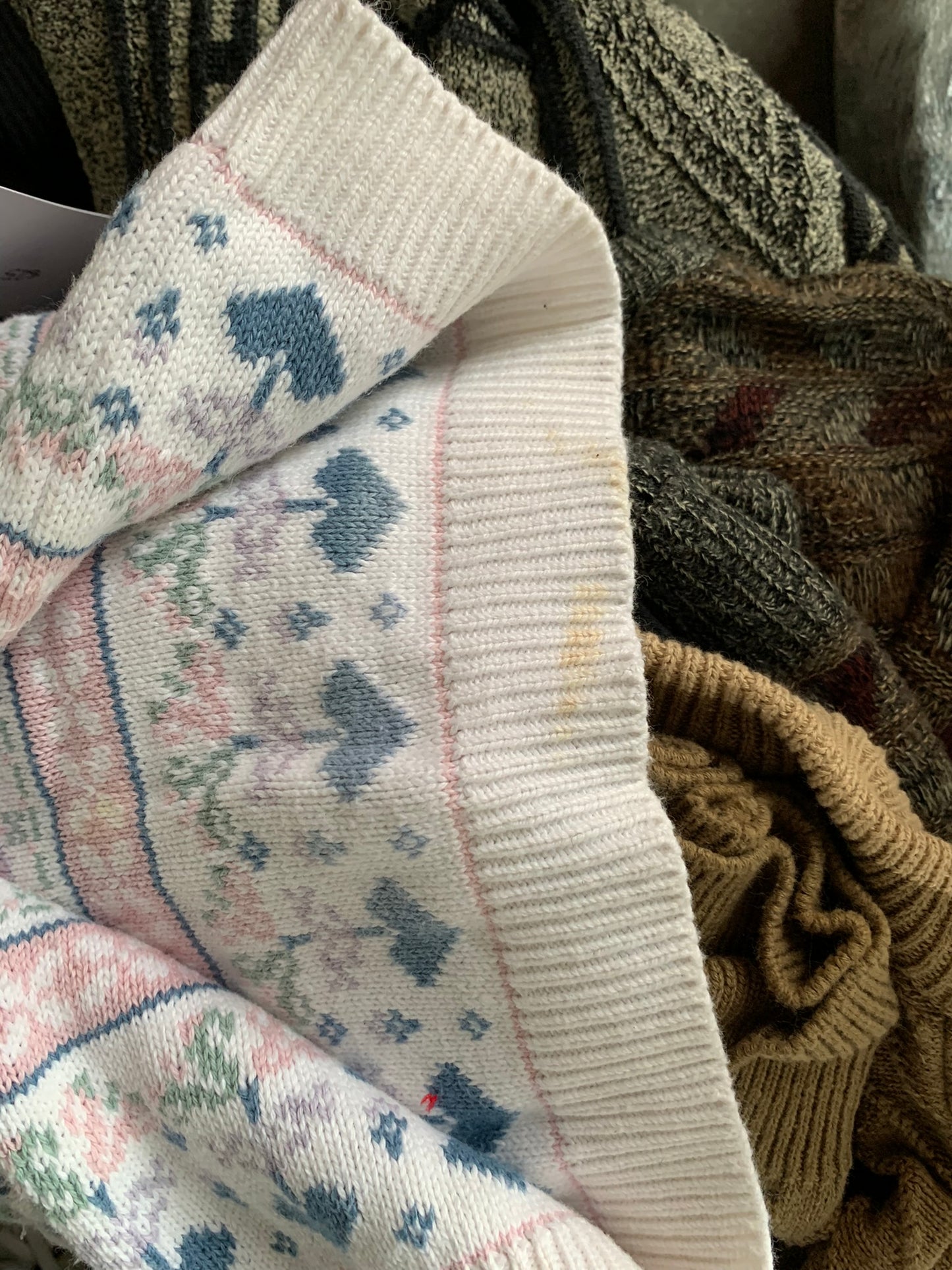 (S) 80s/90s Grandma Style Knit Vest