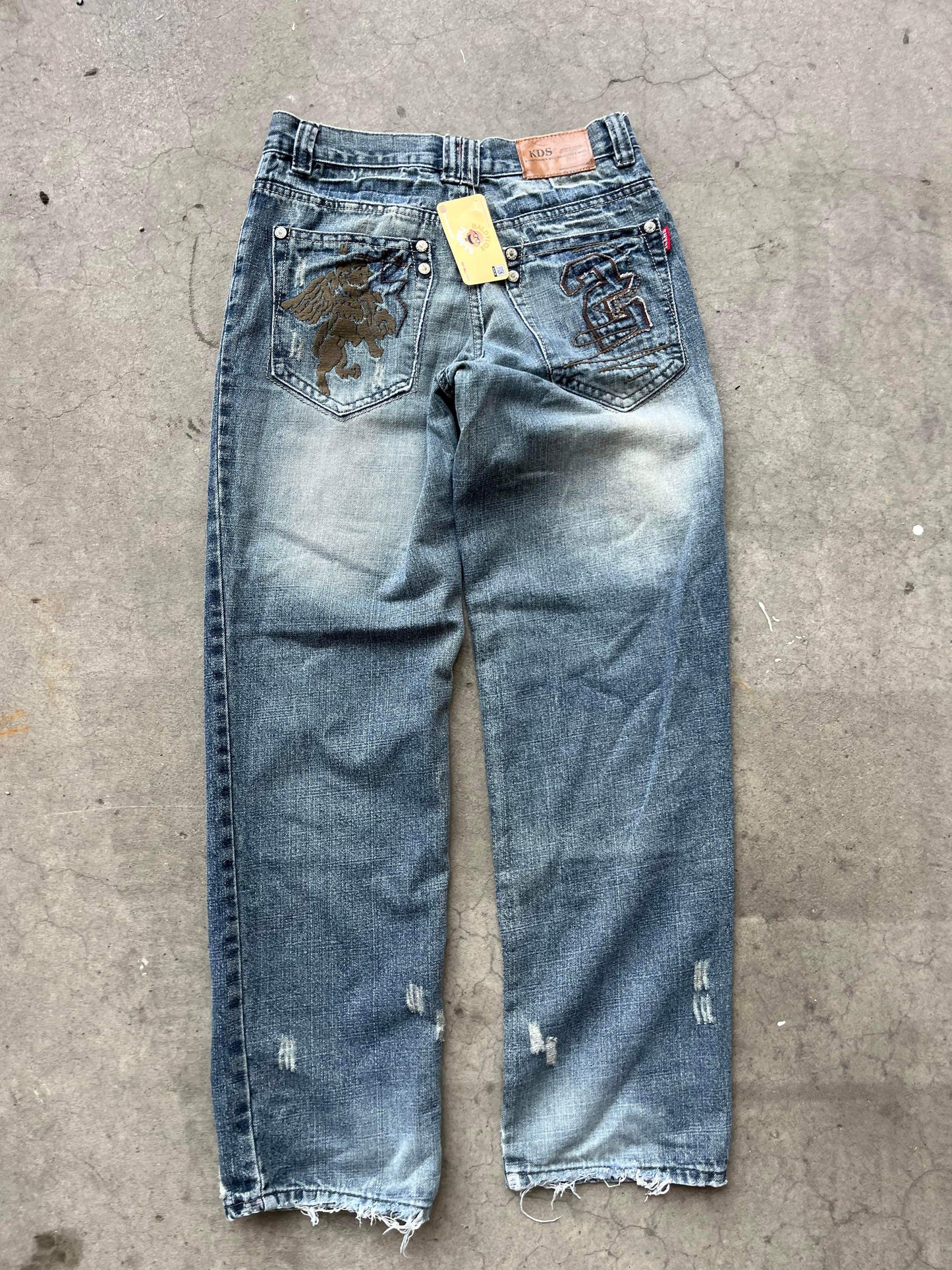 (30”) Y2K Sunfaded Denim