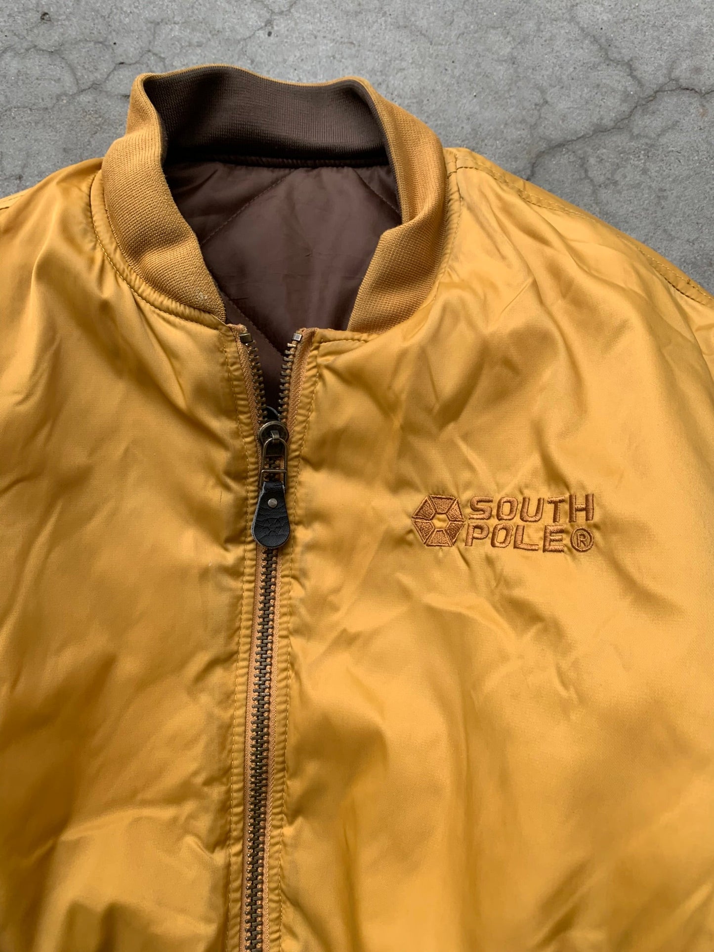 (L) Vintage Reversible SouthPole Bomber