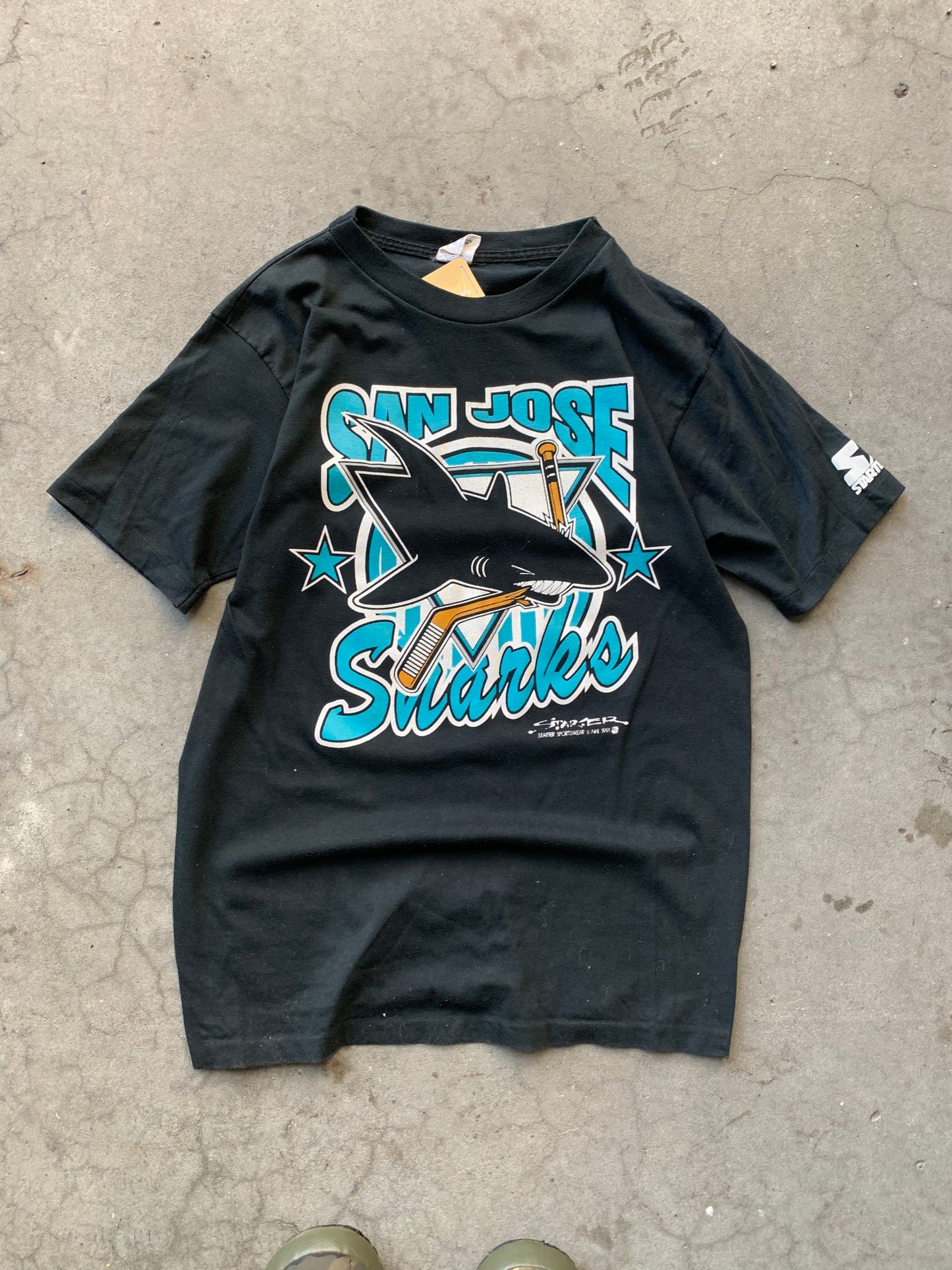 (M) 1991 Starter NHL SJ SHARKS Tee