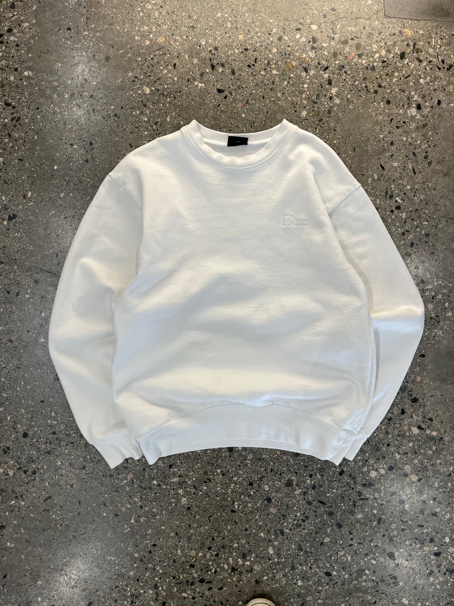 00's Dime All White Crewneck