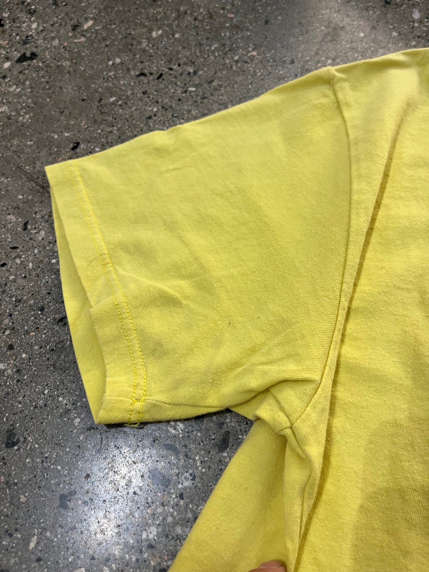 (M) Stussy Double S Yellow Tee