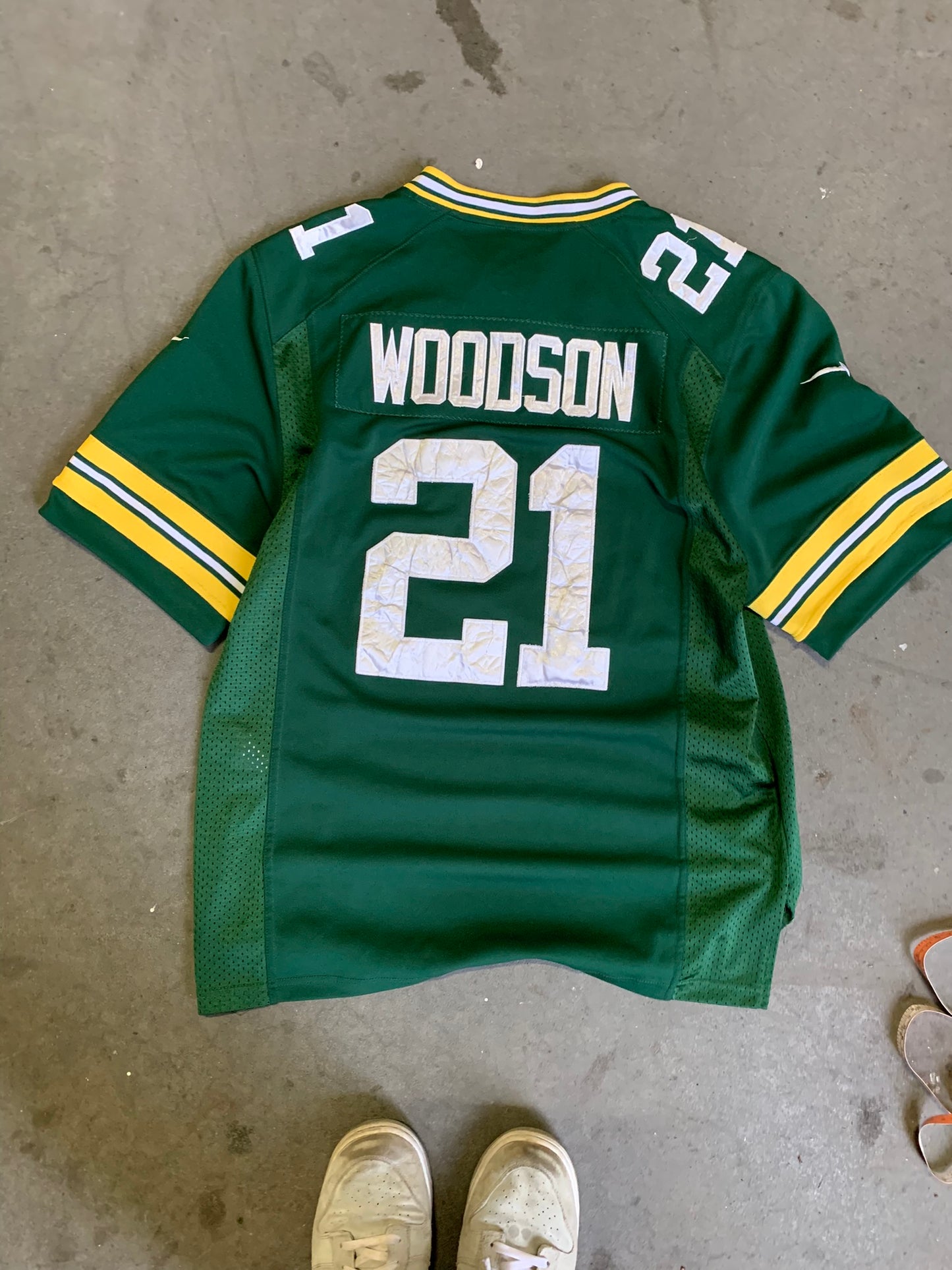 (L/XL) GB Packers Woodson NFL Jersey