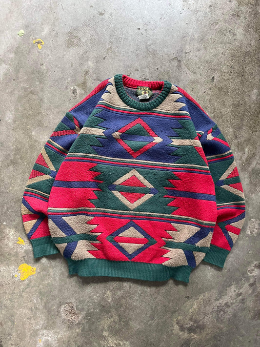 (L/XL) 90’s Tosani Abstract 3D Knit