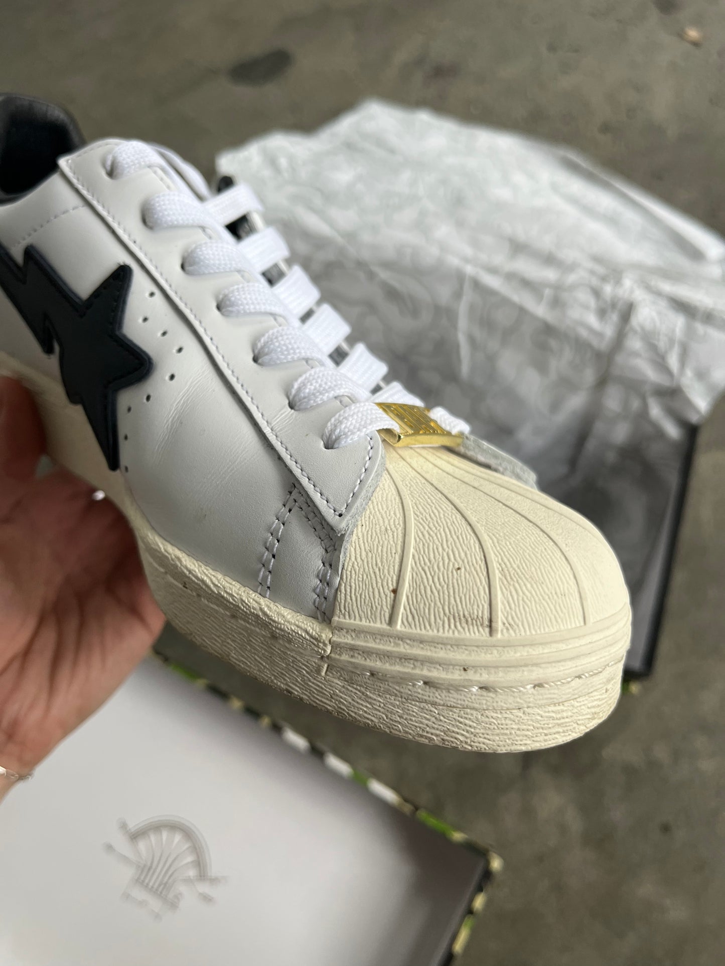 (Size 7 US) Bapesta x Superstars