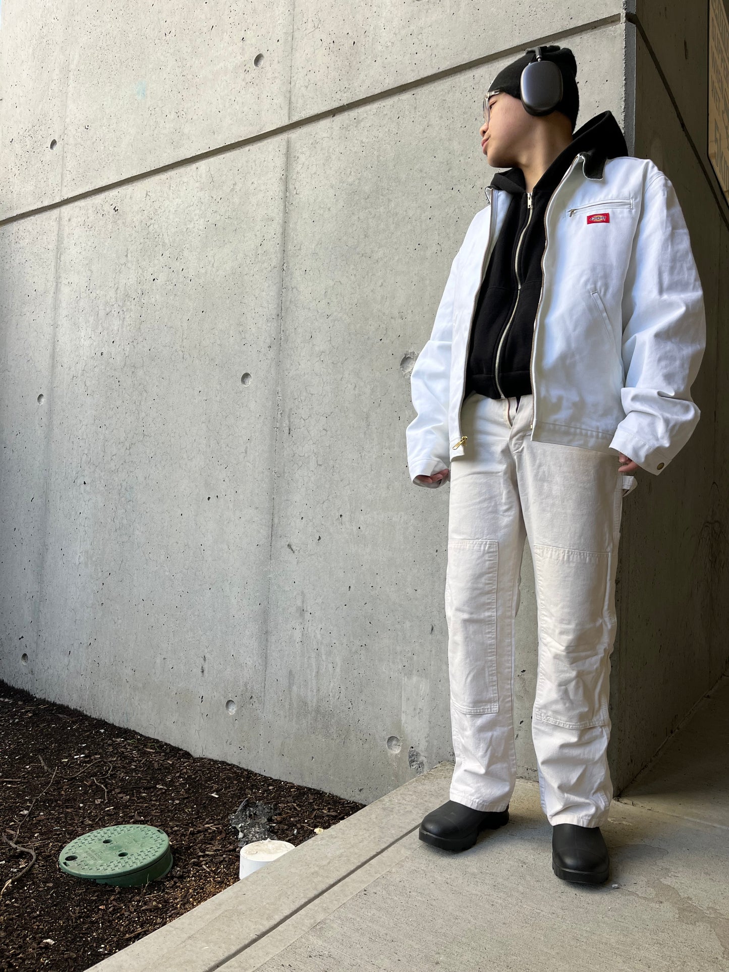 (28”) Dickies White Doubleknees